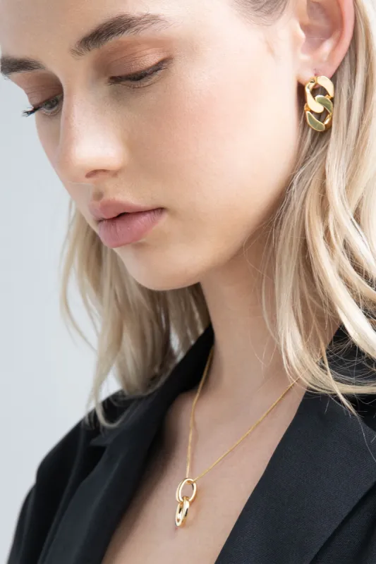 CUBAN LINK DROP EARRING sold by OAK AND FORT