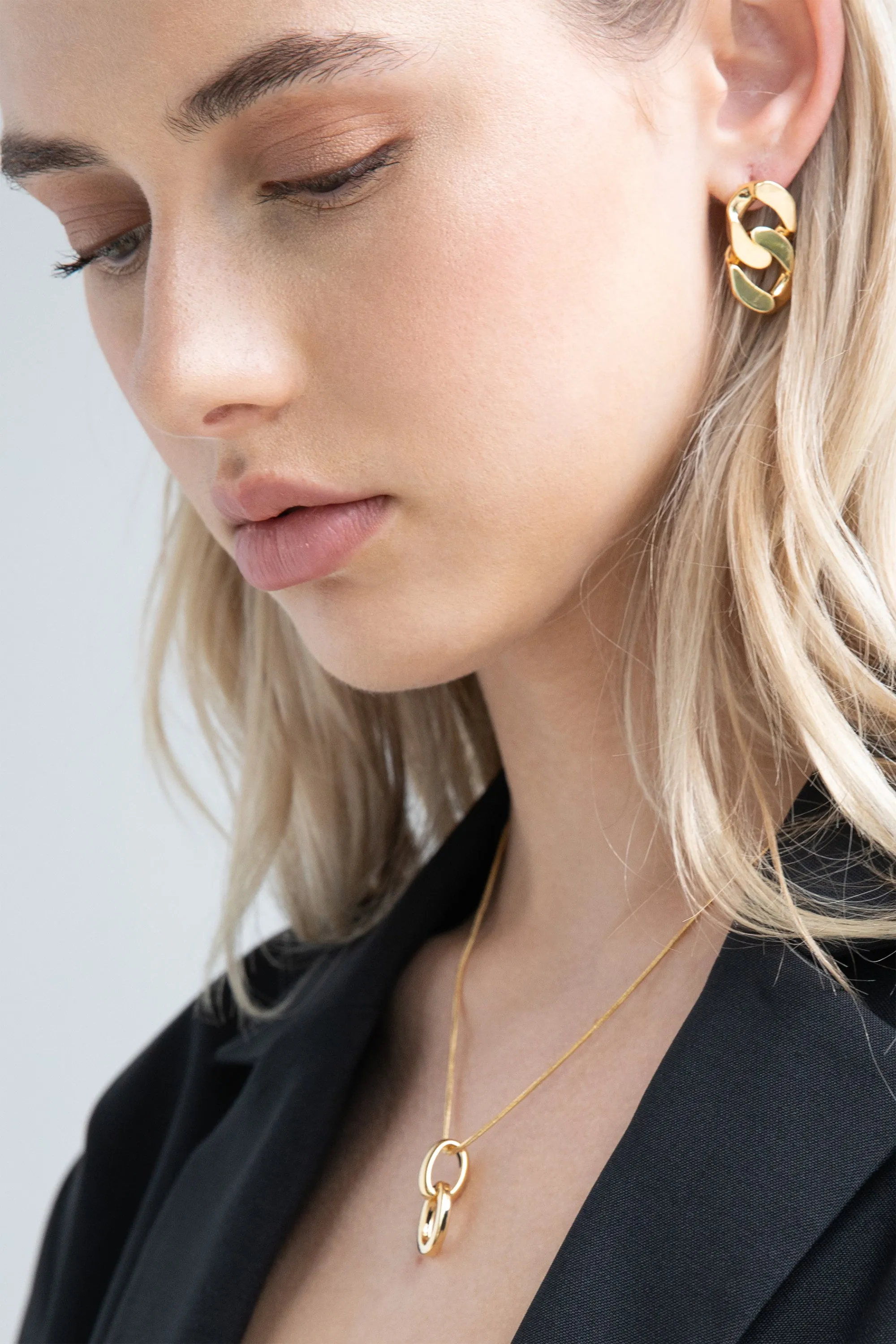 CUBAN LINK DROP EARRING sold by OAK AND FORT