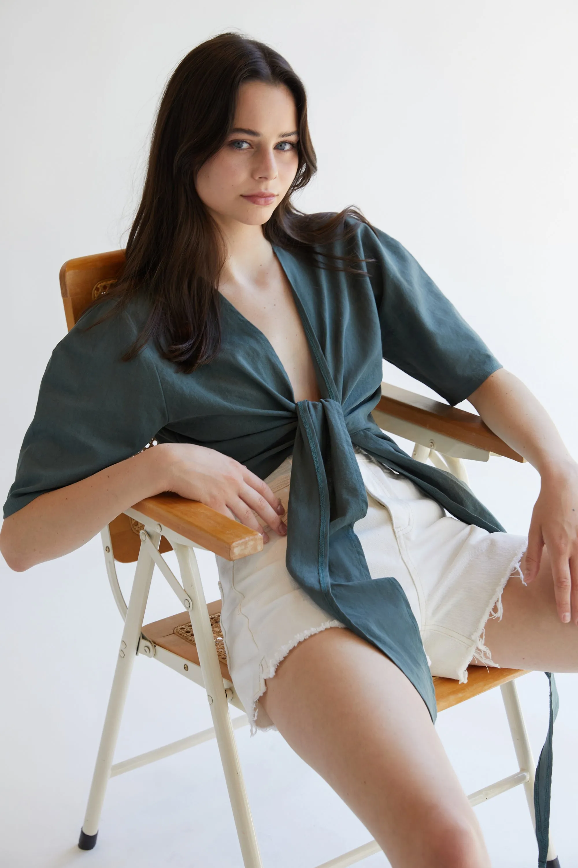 TIE FRONT TOP sold by OAK AND FORT product image thumbnail 2