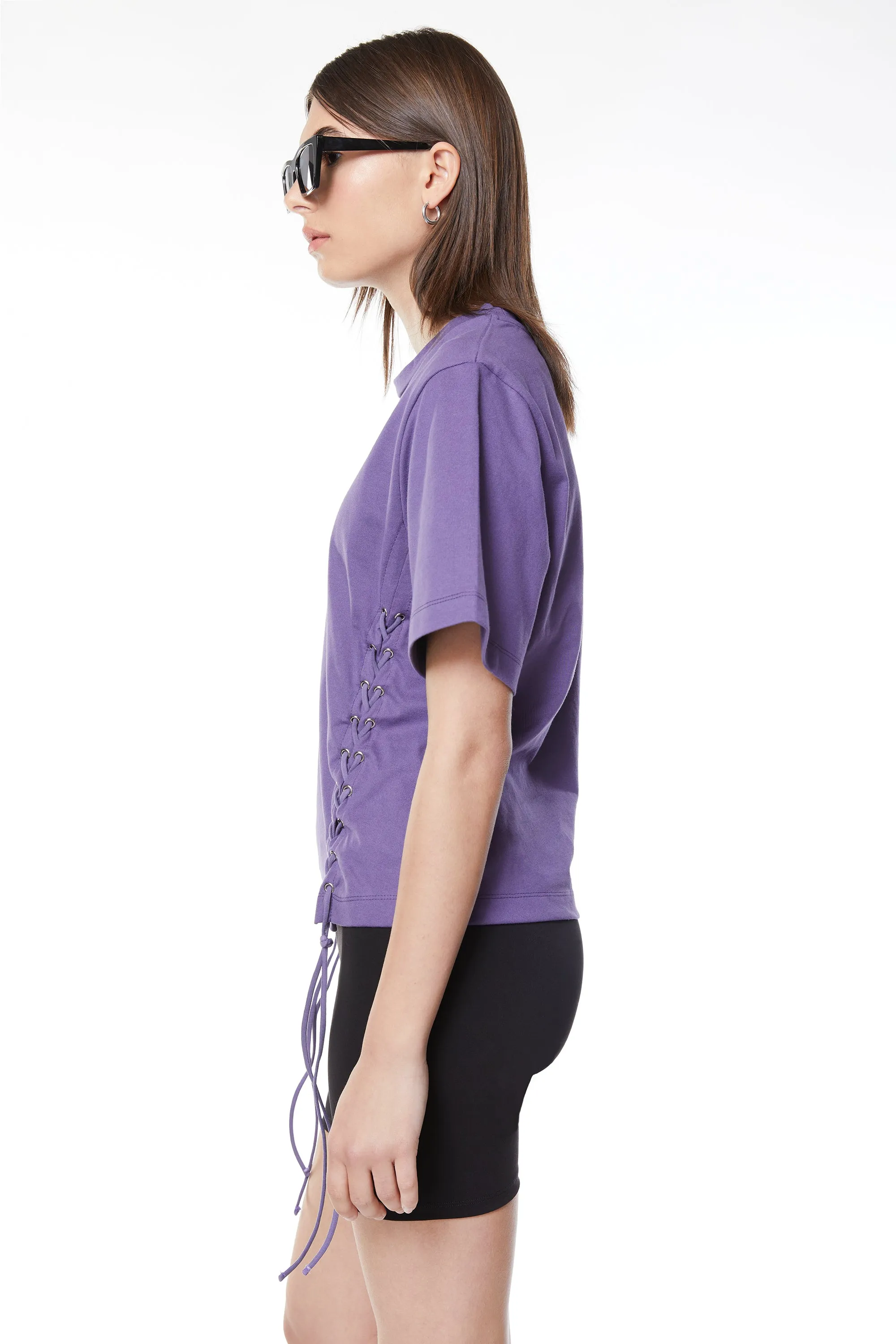 LACE UP T-SHIRT sold by OAK AND FORT product image thumbnail 4