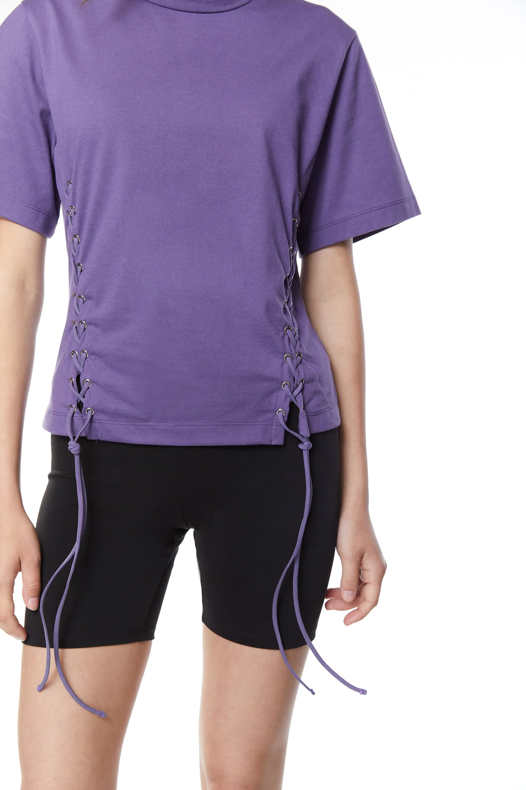 LACE UP T-SHIRT sold by OAK AND FORT product image thumbnail 3