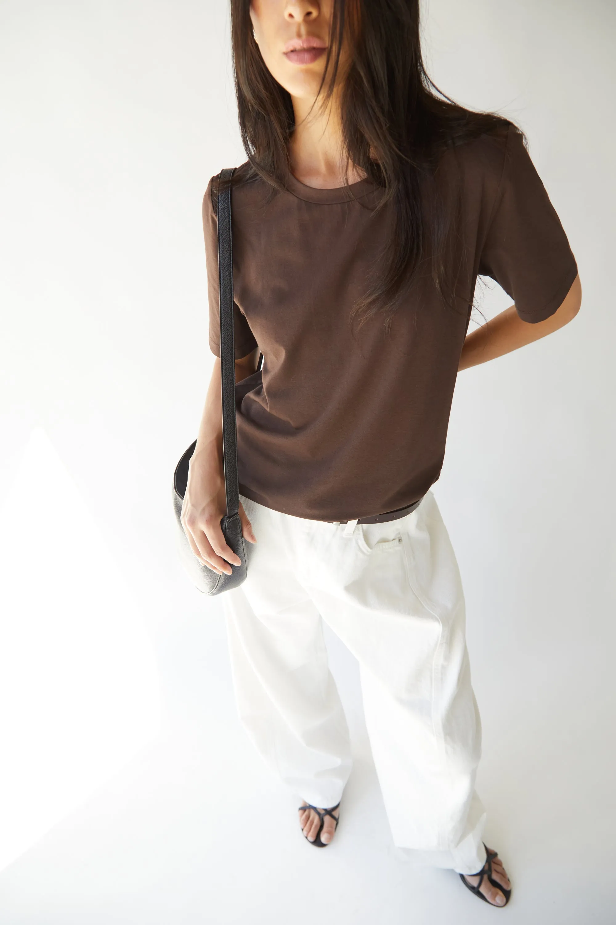 COTTON MODAL CREWNECK T-SHIRT sold by OAK AND FORT product image thumbnail 2