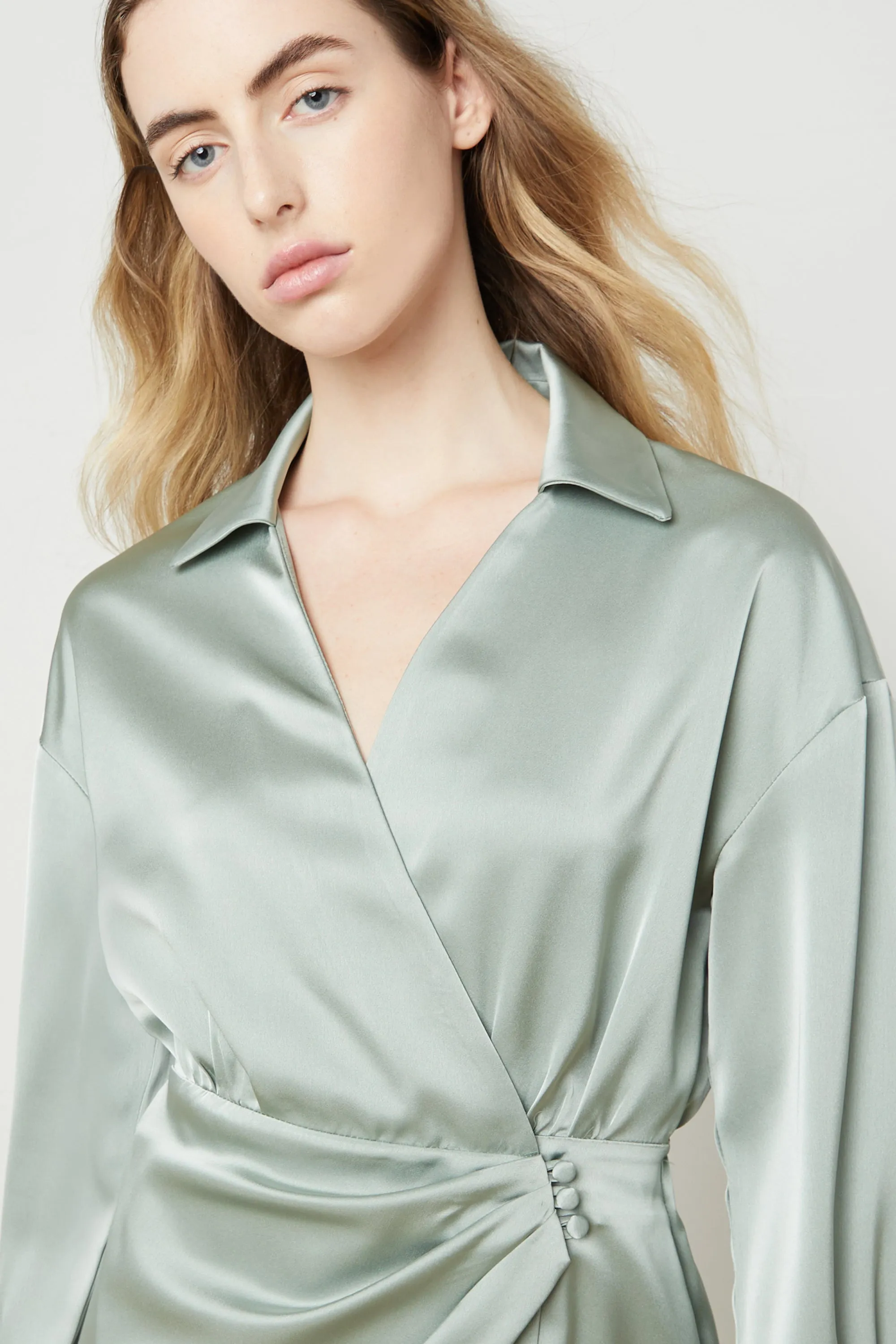 MIDI WRAP DRESS sold by OAK AND FORT product image thumbnail 2