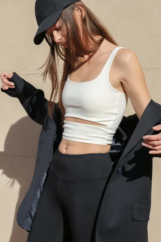 CROPPED TANK WITH CUTOUT sold by OAK AND FORT