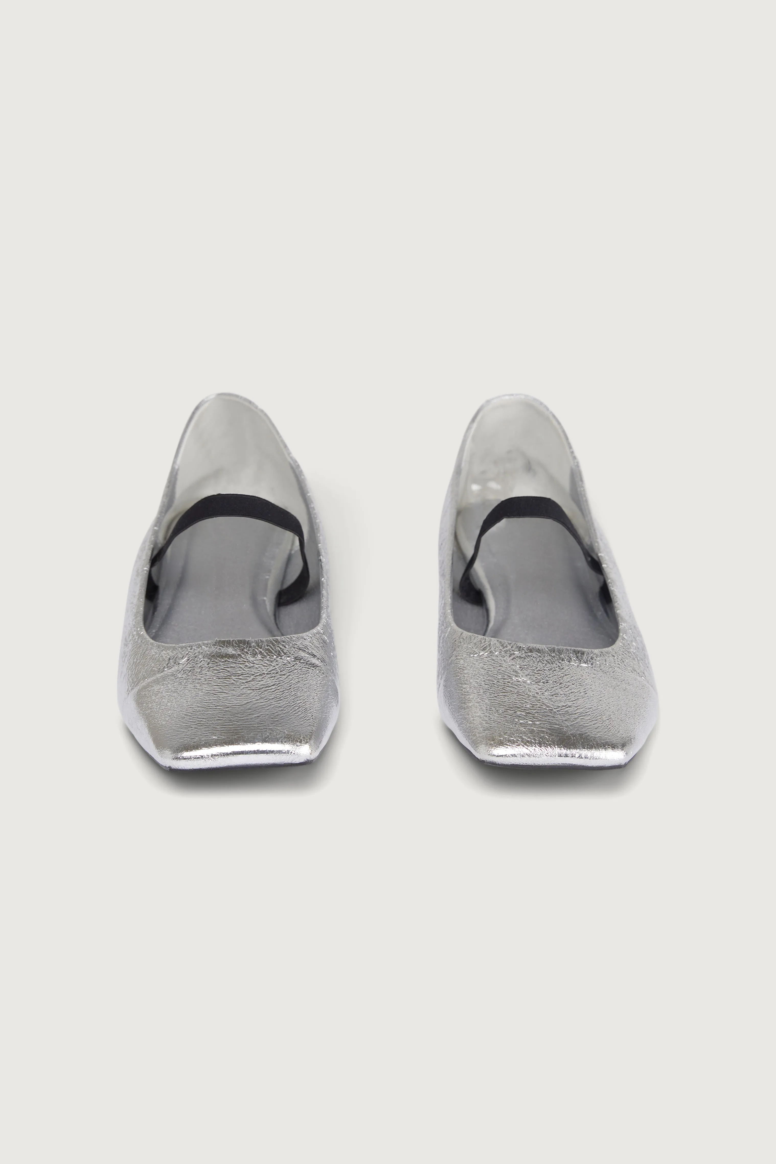 METALLIC SILVER BALLET FLAT sold by OAK AND FORT product image thumbnail 5