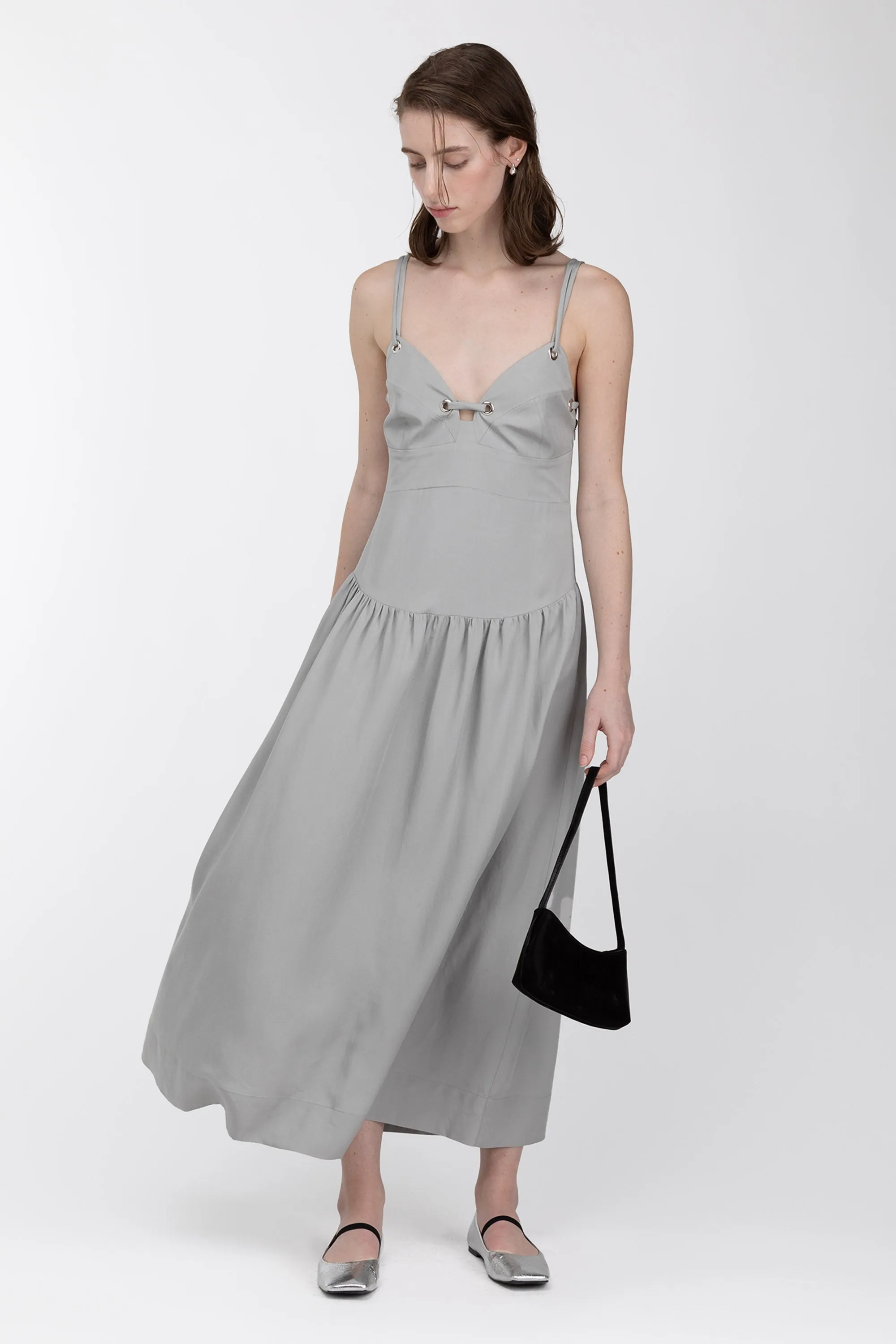 METALLIC SILVER BALLET FLAT sold by OAK AND FORT product image thumbnail 3