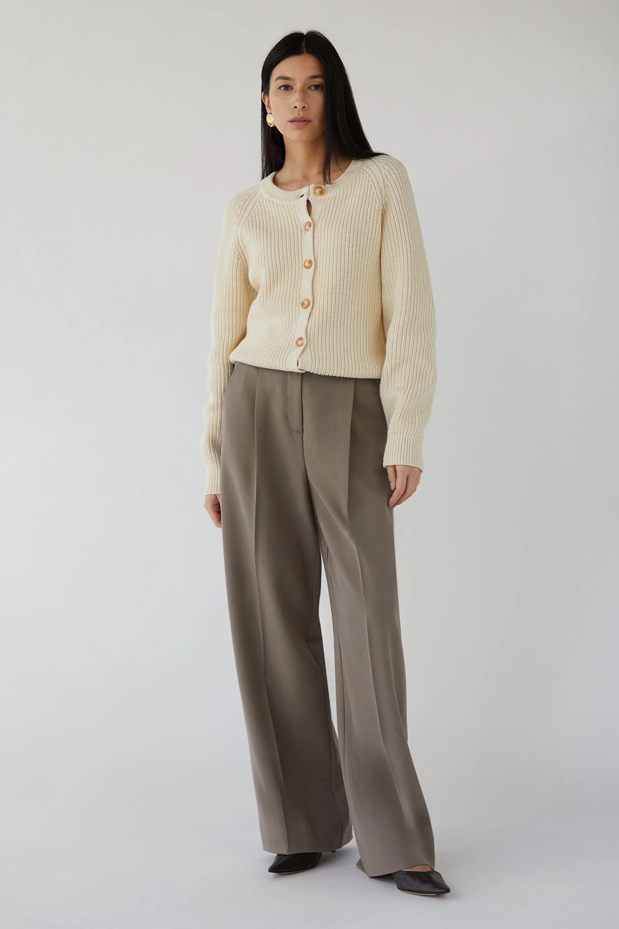 CHUNKY KNIT BUTTON UP CARDIGAN sold by OAK AND FORT product image thumbnail 4