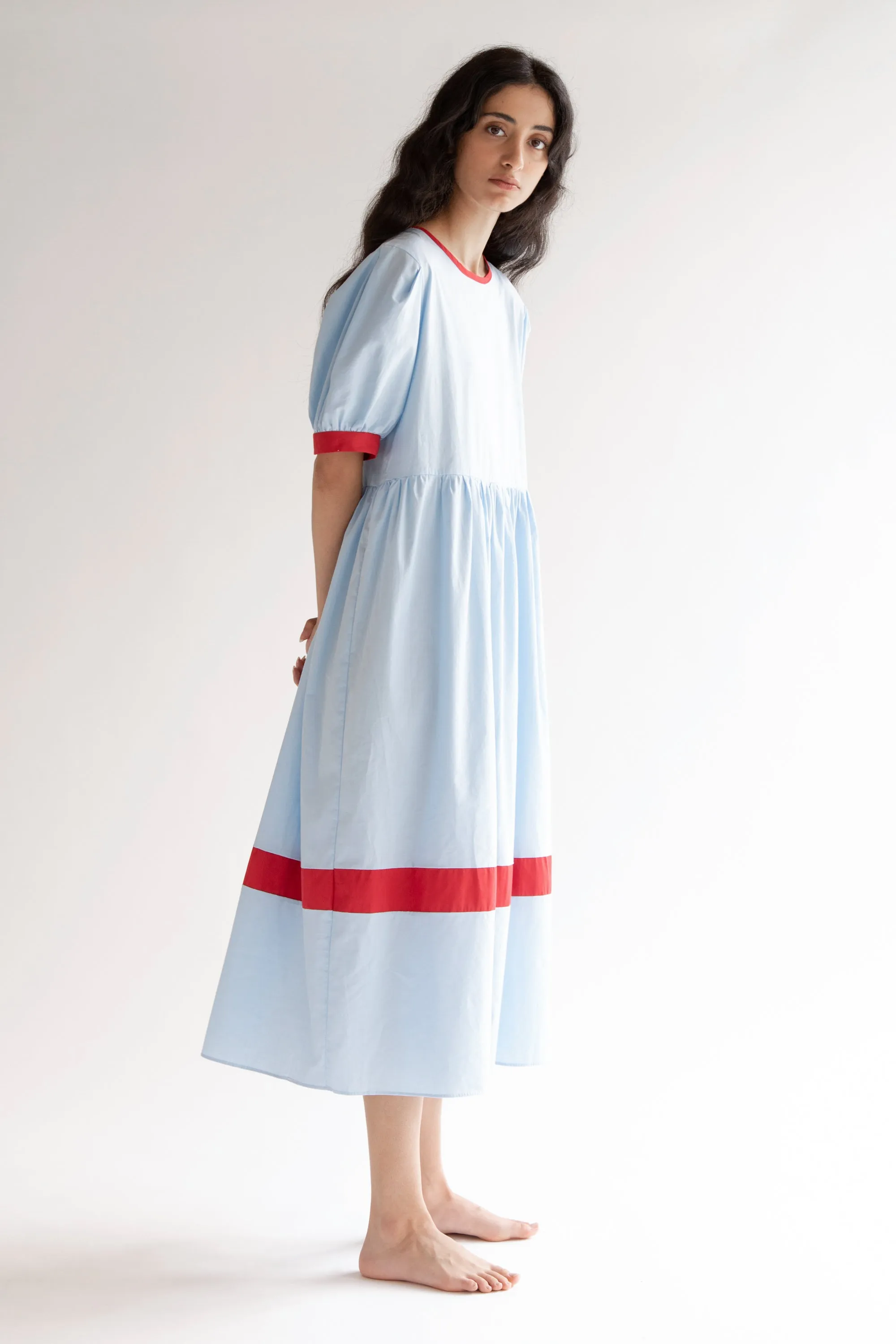 MIDI DRESS WITH CONTRAST DETAILS sold by OAK AND FORT product image thumbnail 4