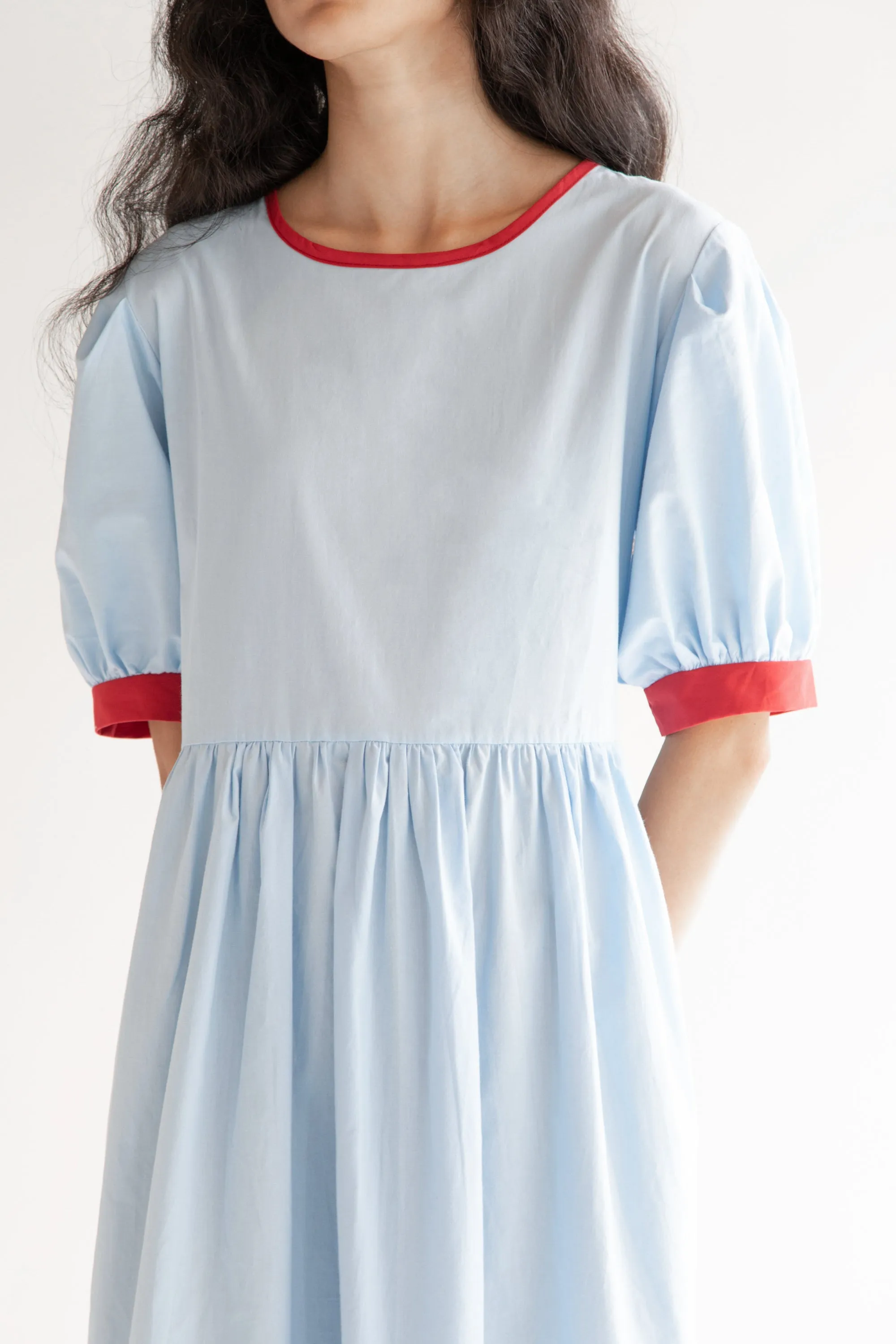 MIDI DRESS WITH CONTRAST DETAILS sold by OAK AND FORT product image thumbnail 2