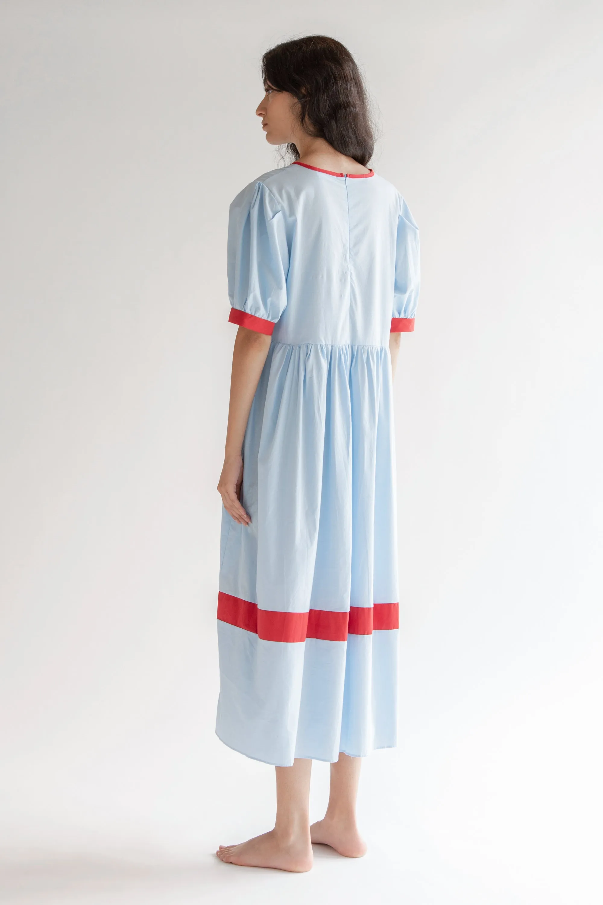 MIDI DRESS WITH CONTRAST DETAILS sold by OAK AND FORT product image thumbnail 3