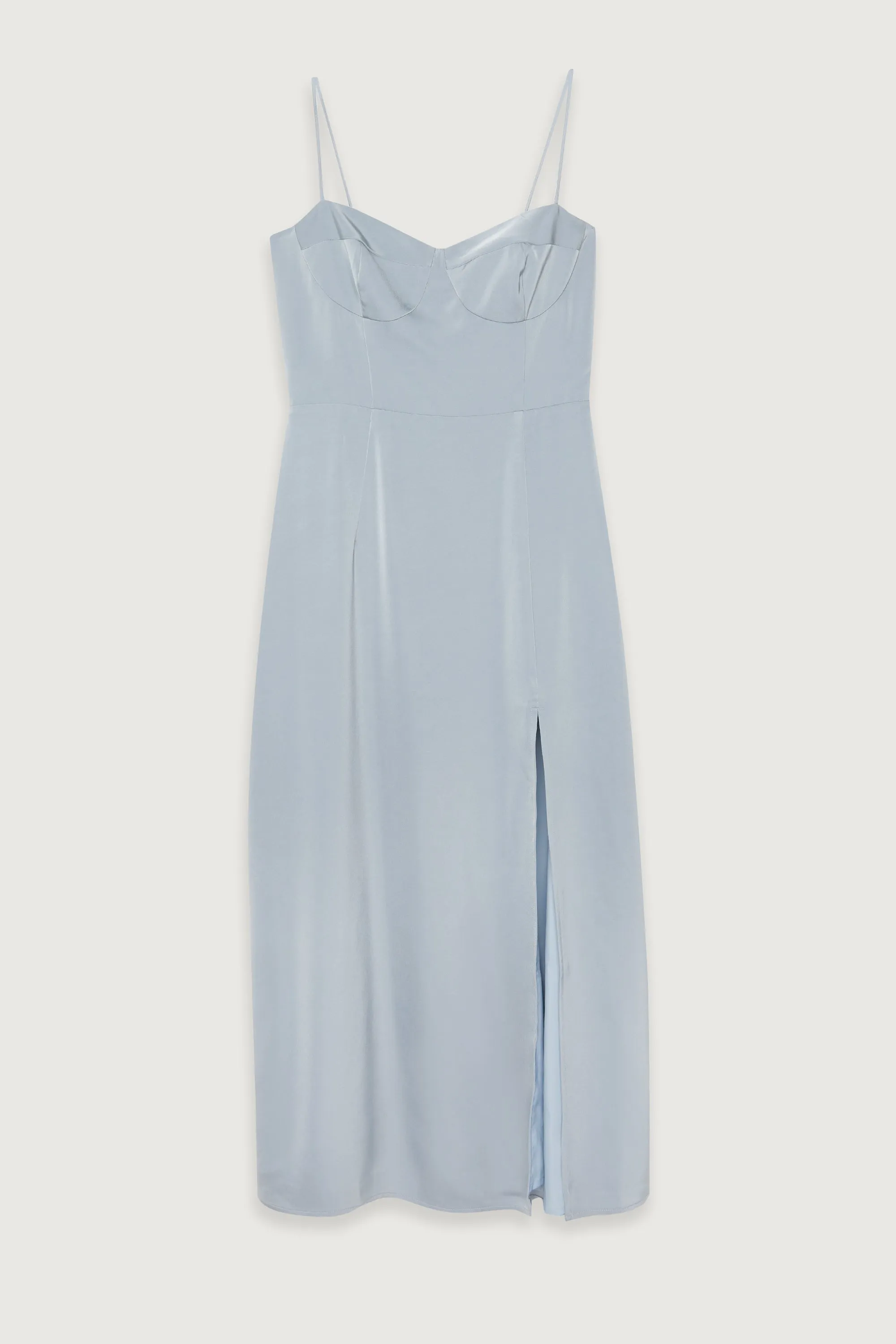 BUSTIER MIDI DRESS WITH SLIT sold by OAK AND FORT product image thumbnail 5