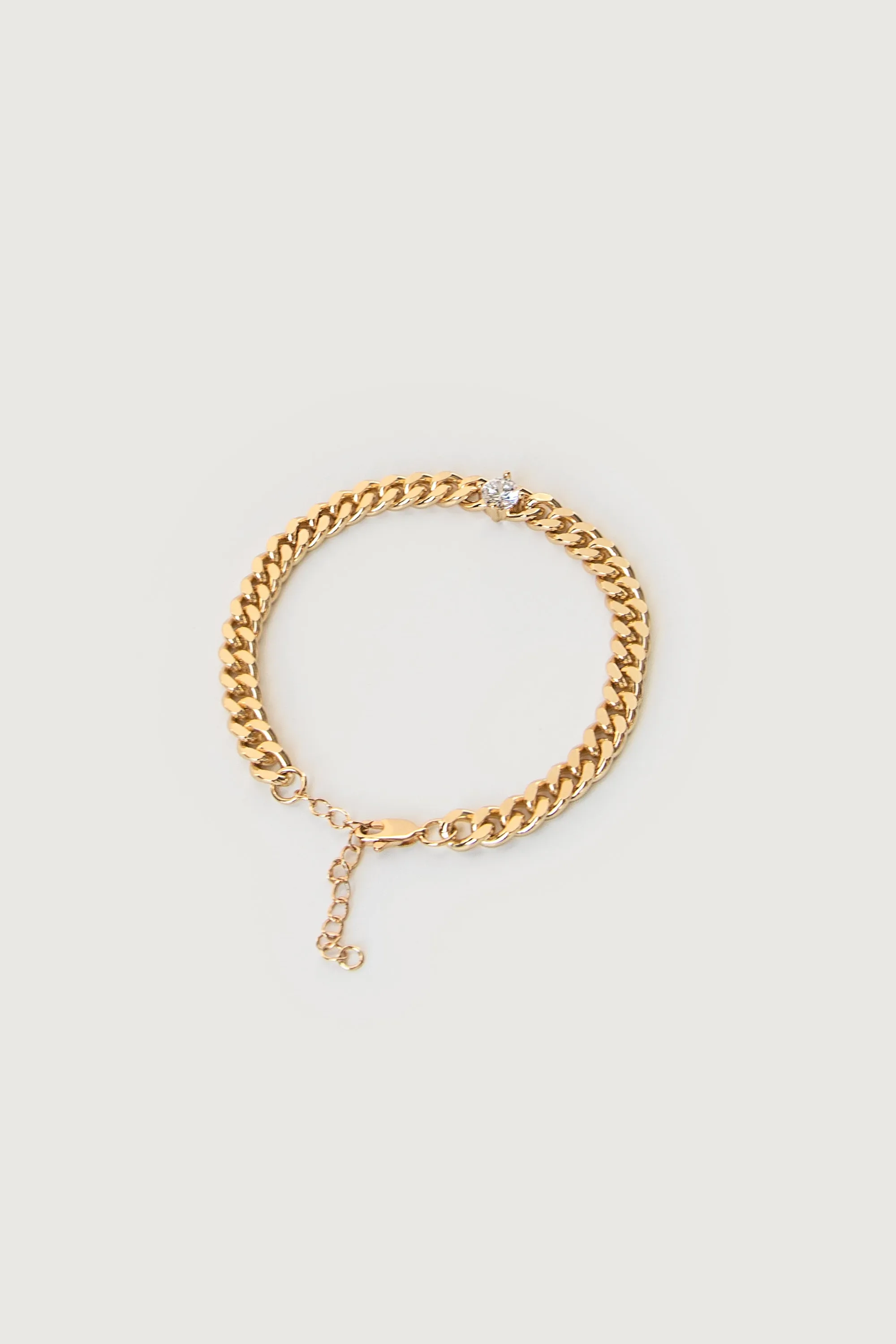 ZIRCONIA CURB BRACELET sold by OAK AND FORT product image thumbnail 4