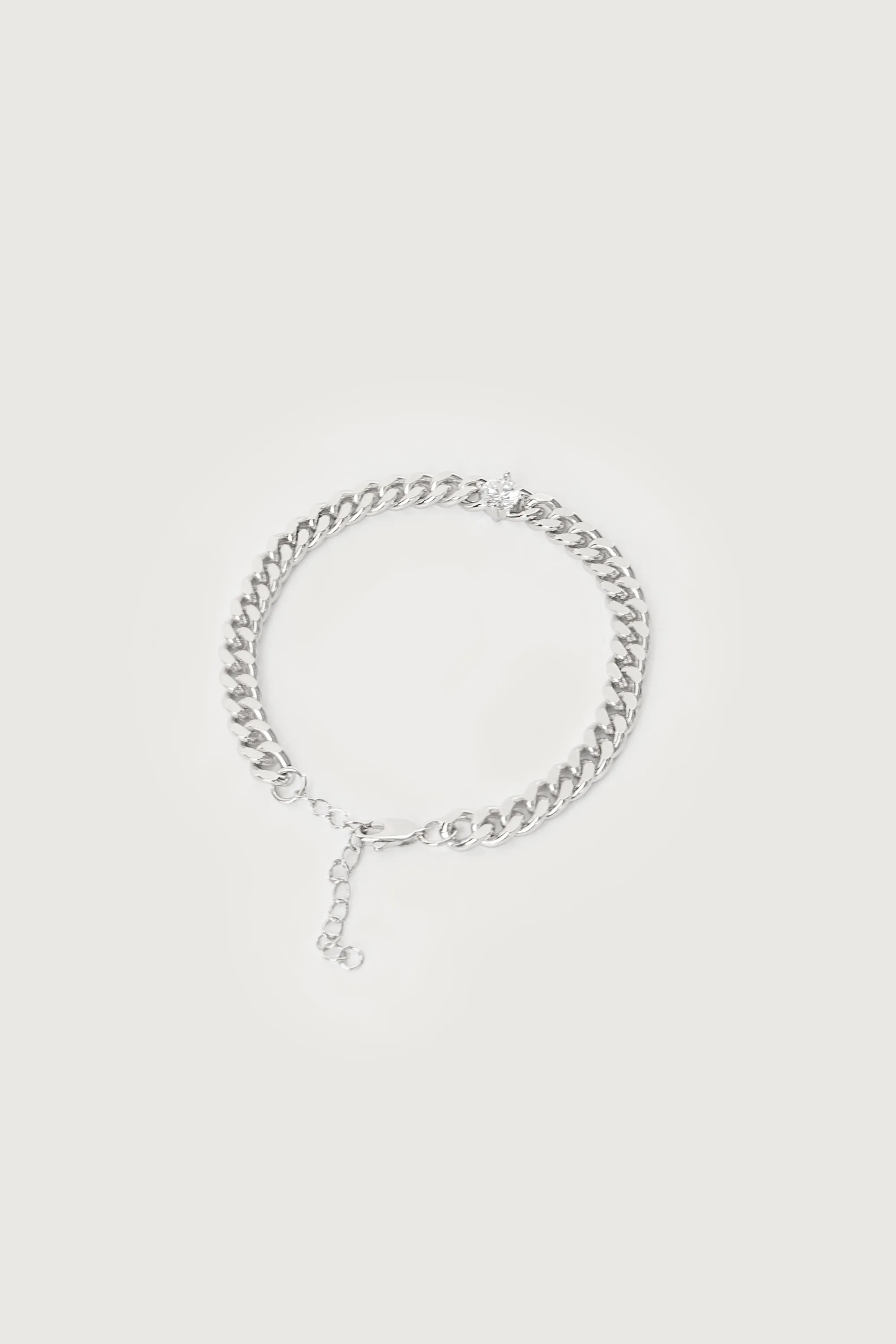 ZIRCONIA CURB BRACELET sold by OAK AND FORT product image thumbnail 3