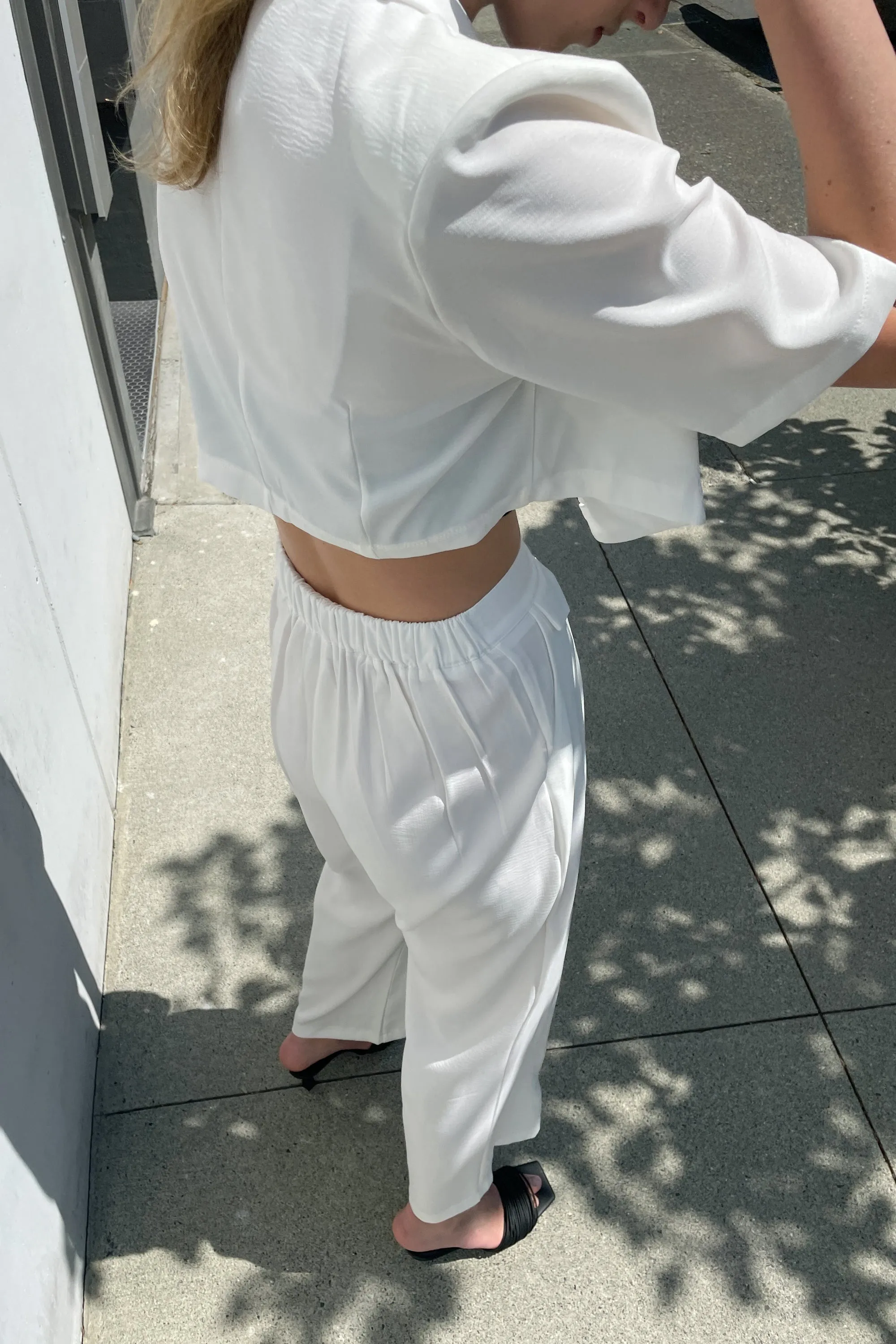 CROPPED BLAZER AND PANT SET sold by OAK AND FORT product image thumbnail 3