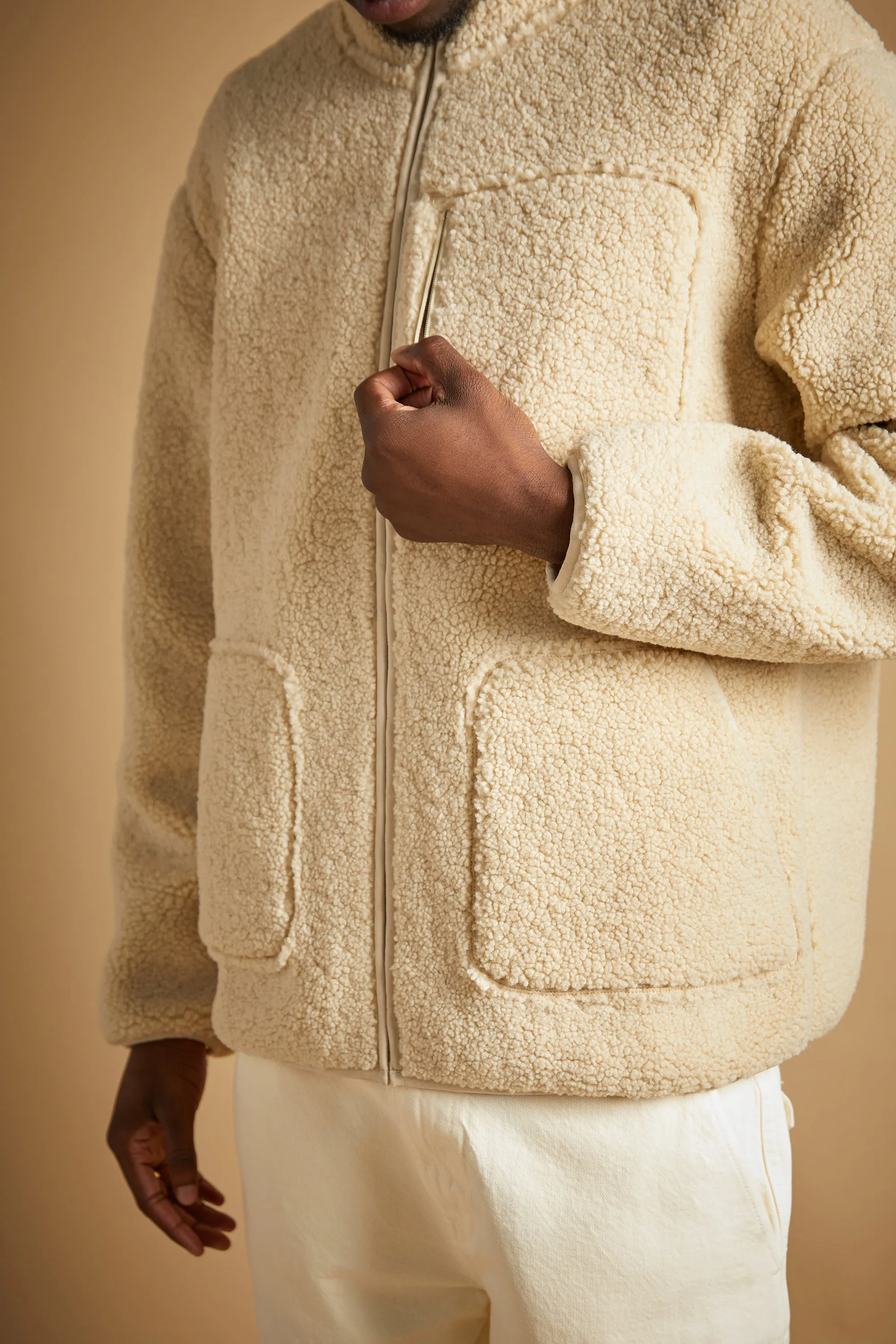 SHERPA ZIP UP JACKET sold by OAK AND FORT product image thumbnail 4
