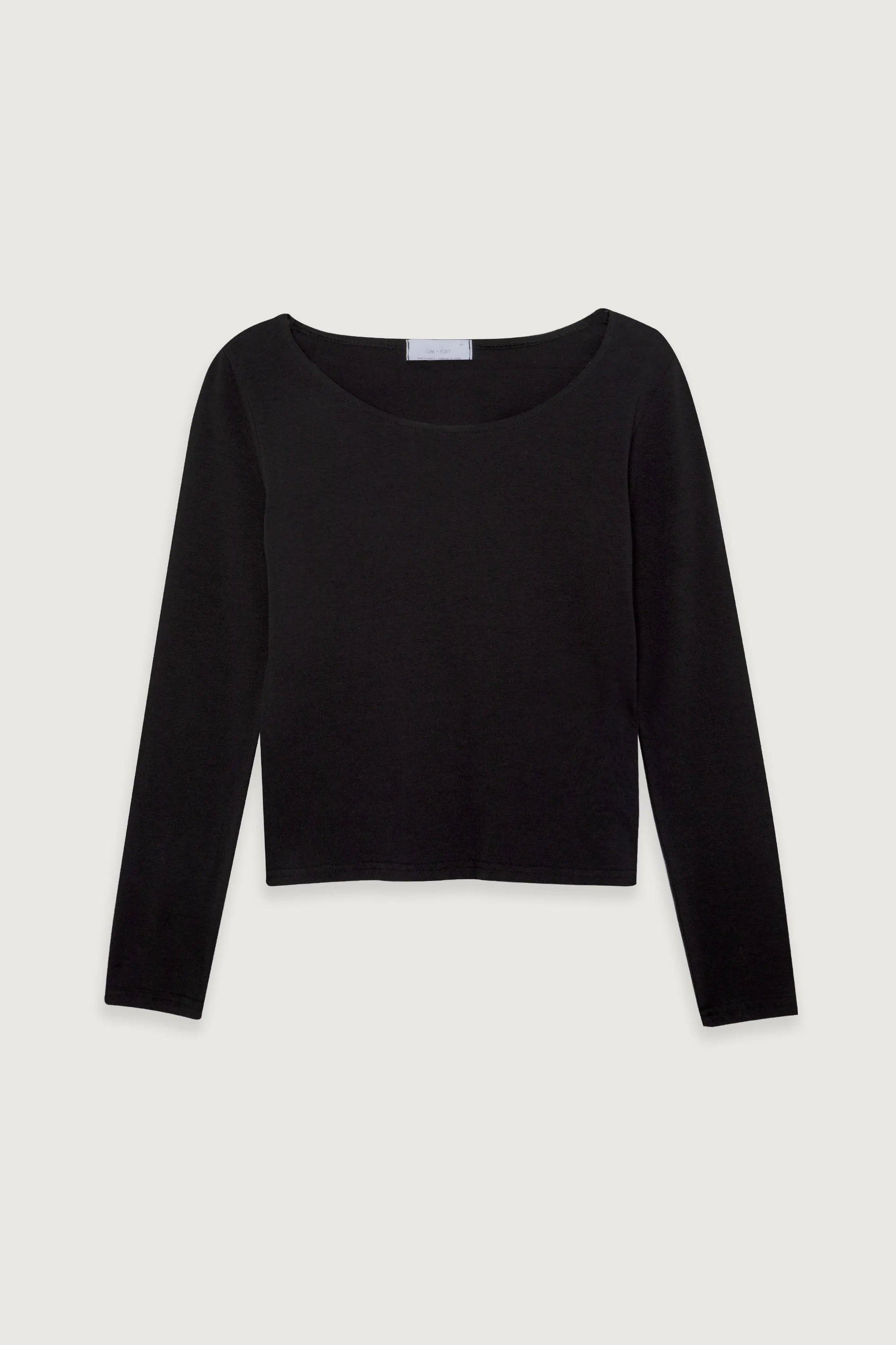 CROPPED LONG SLEEVE TOP sold by OAK AND FORT product image thumbnail 5
