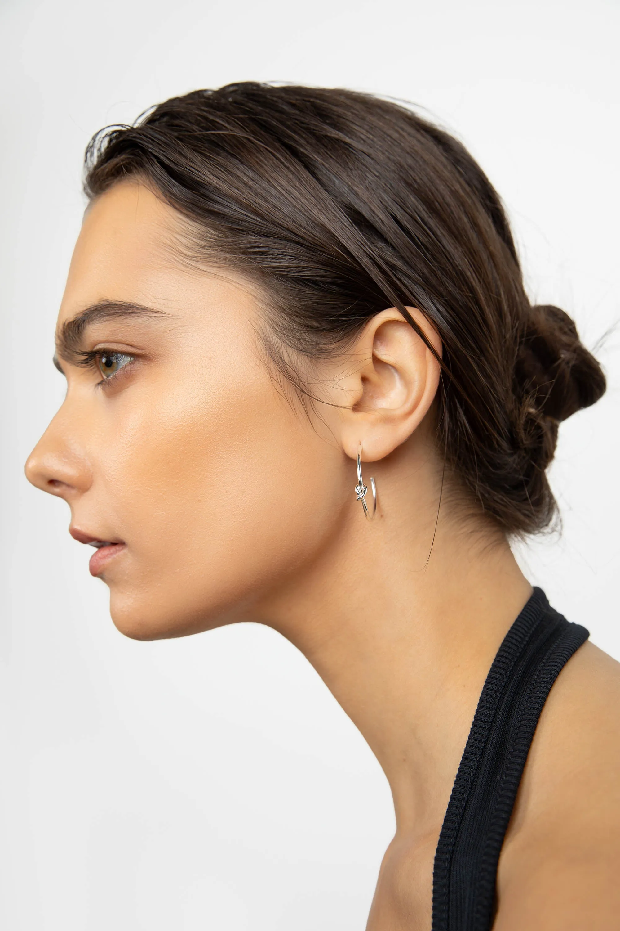 KNOT HOOP EARRING sold by OAK AND FORT product image thumbnail 2