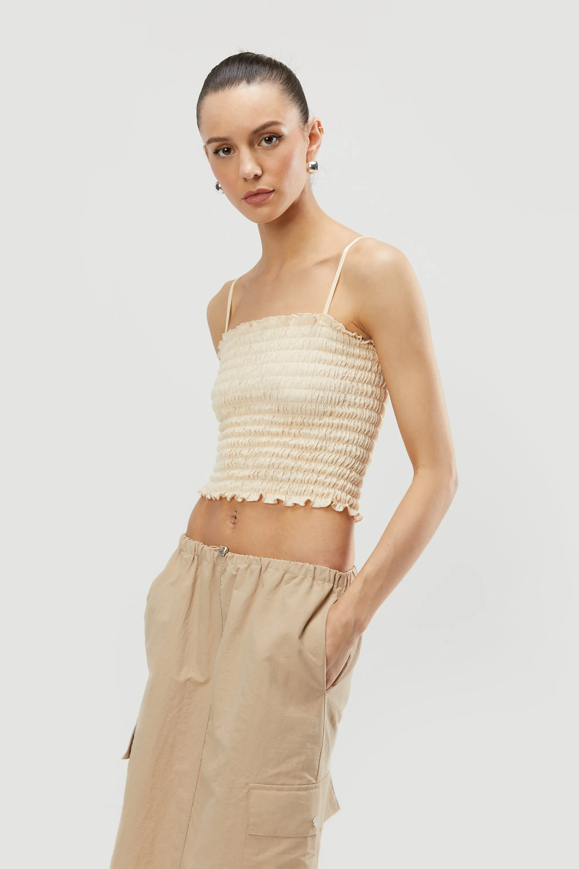 SMOCKED TANK sold by OAK AND FORT