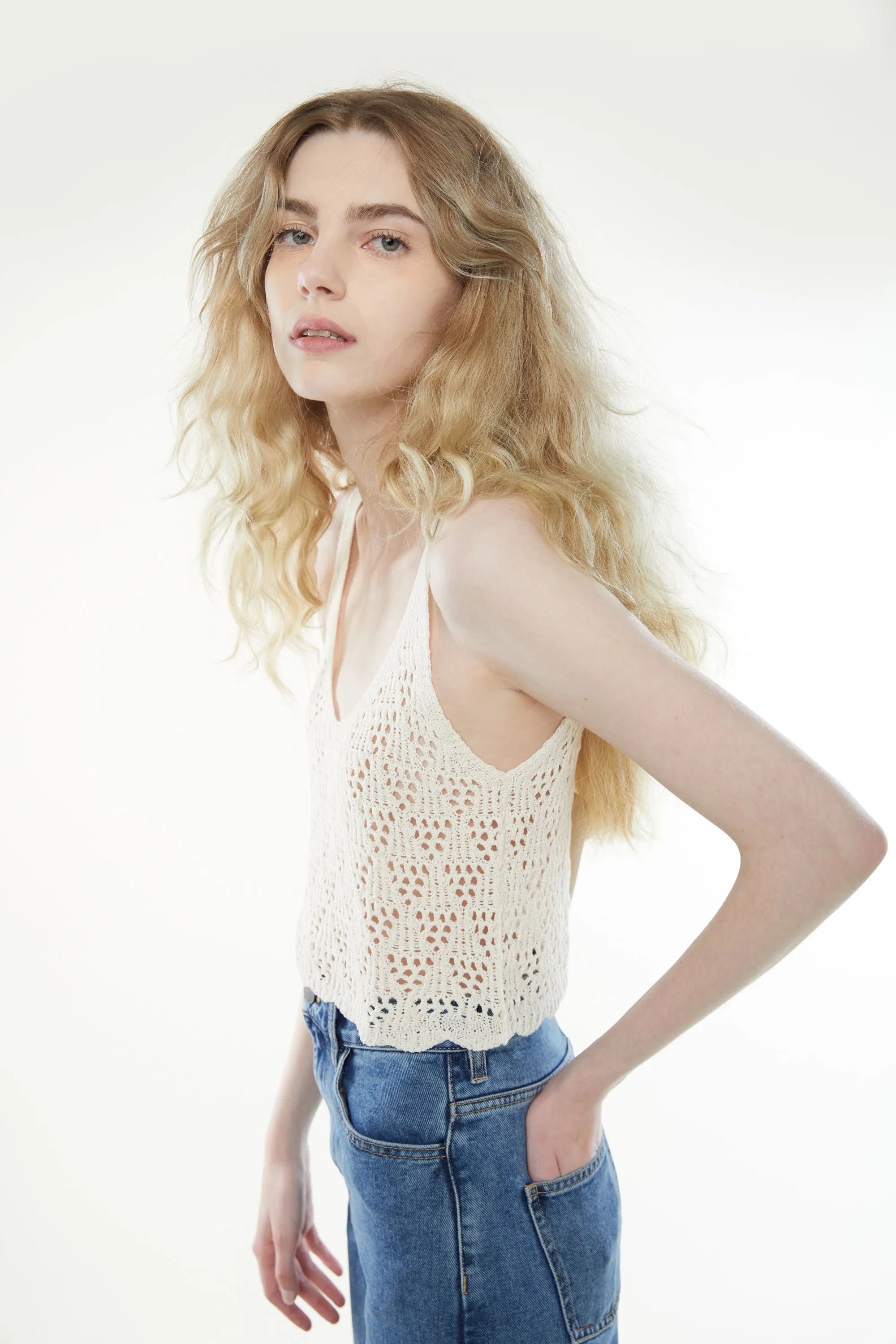 CROCHET TANK sold by OAK AND FORT product image thumbnail 3