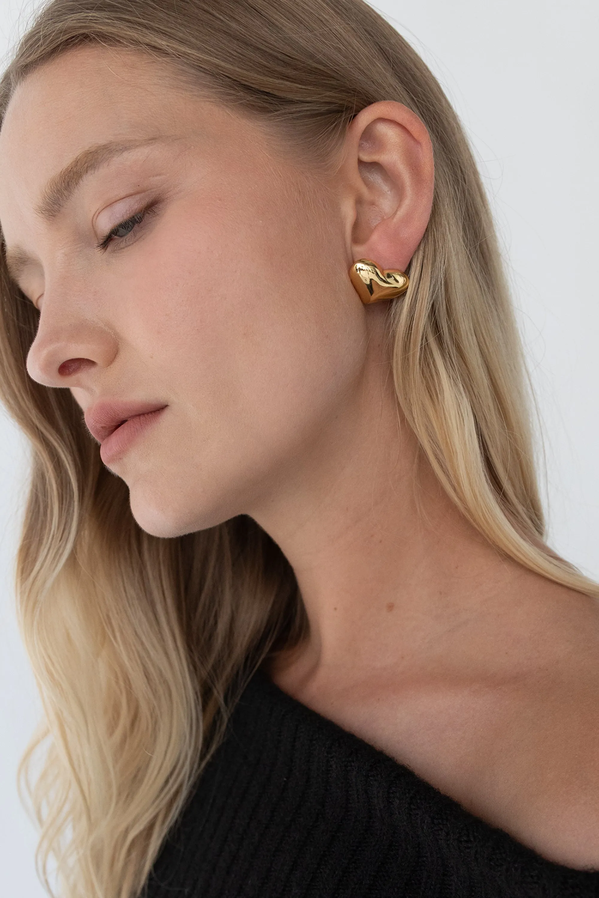 HEART STUD EARRING sold by OAK AND FORT