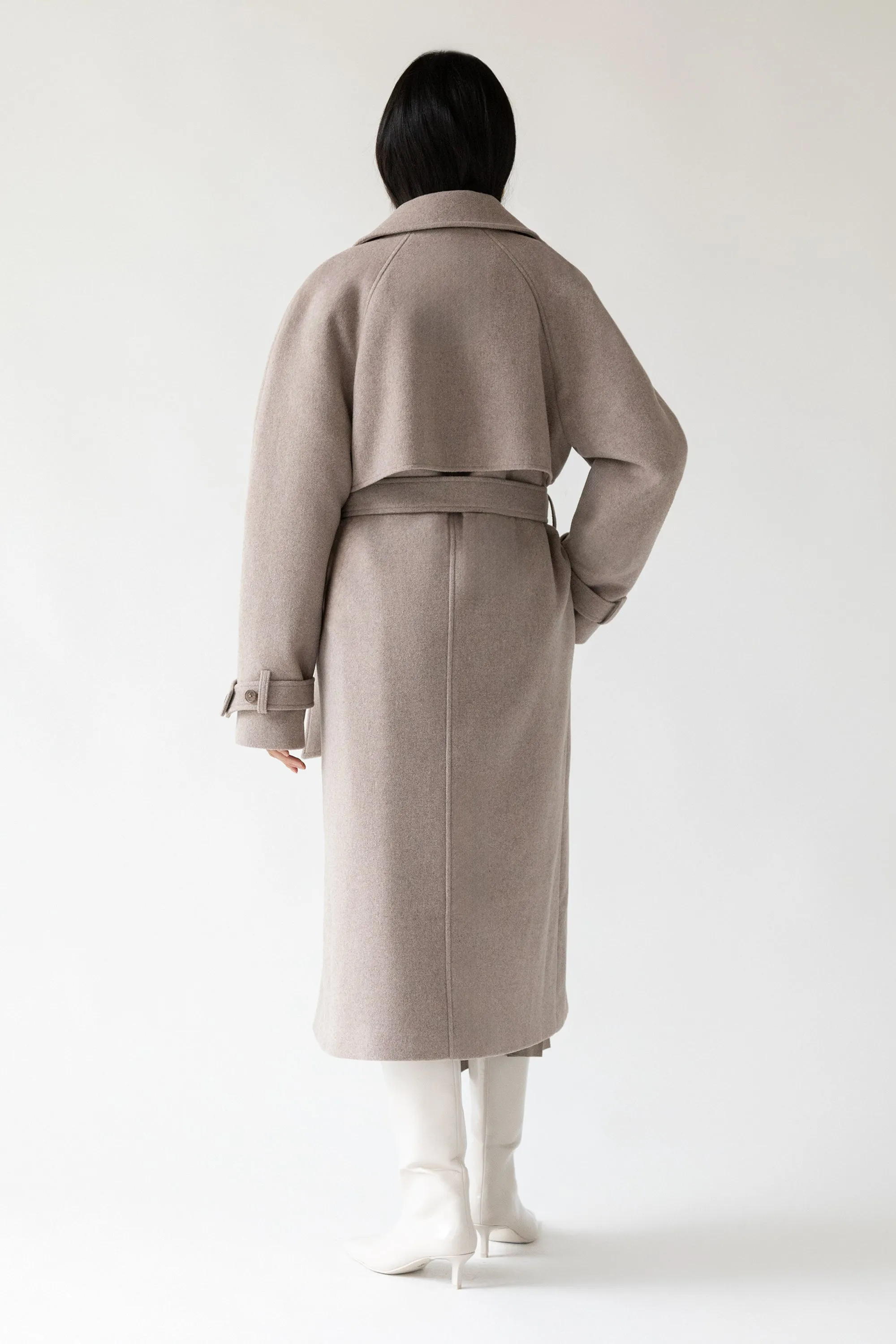 WOOL-BLEND TRENCH COAT sold by OAK AND FORT product image thumbnail 4