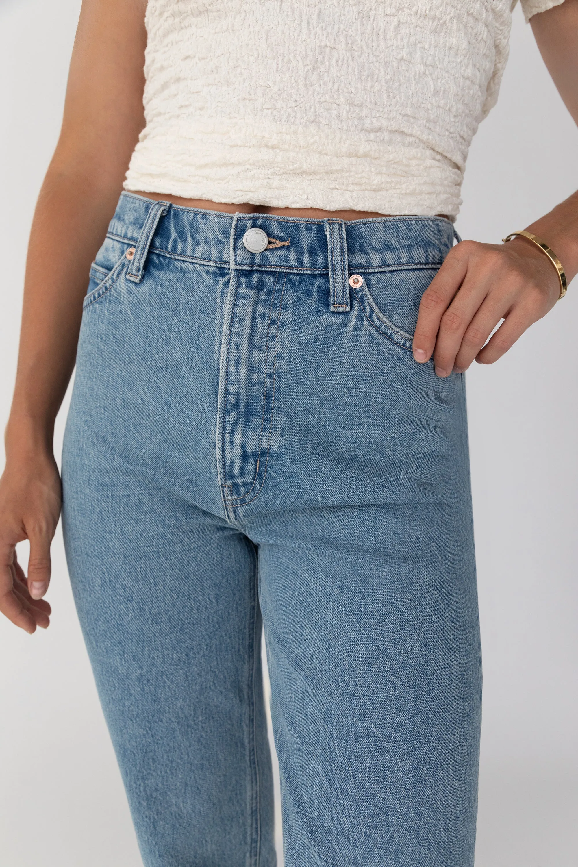 STRAIGHT LEG JEAN sold by OAK AND FORT product image thumbnail 2