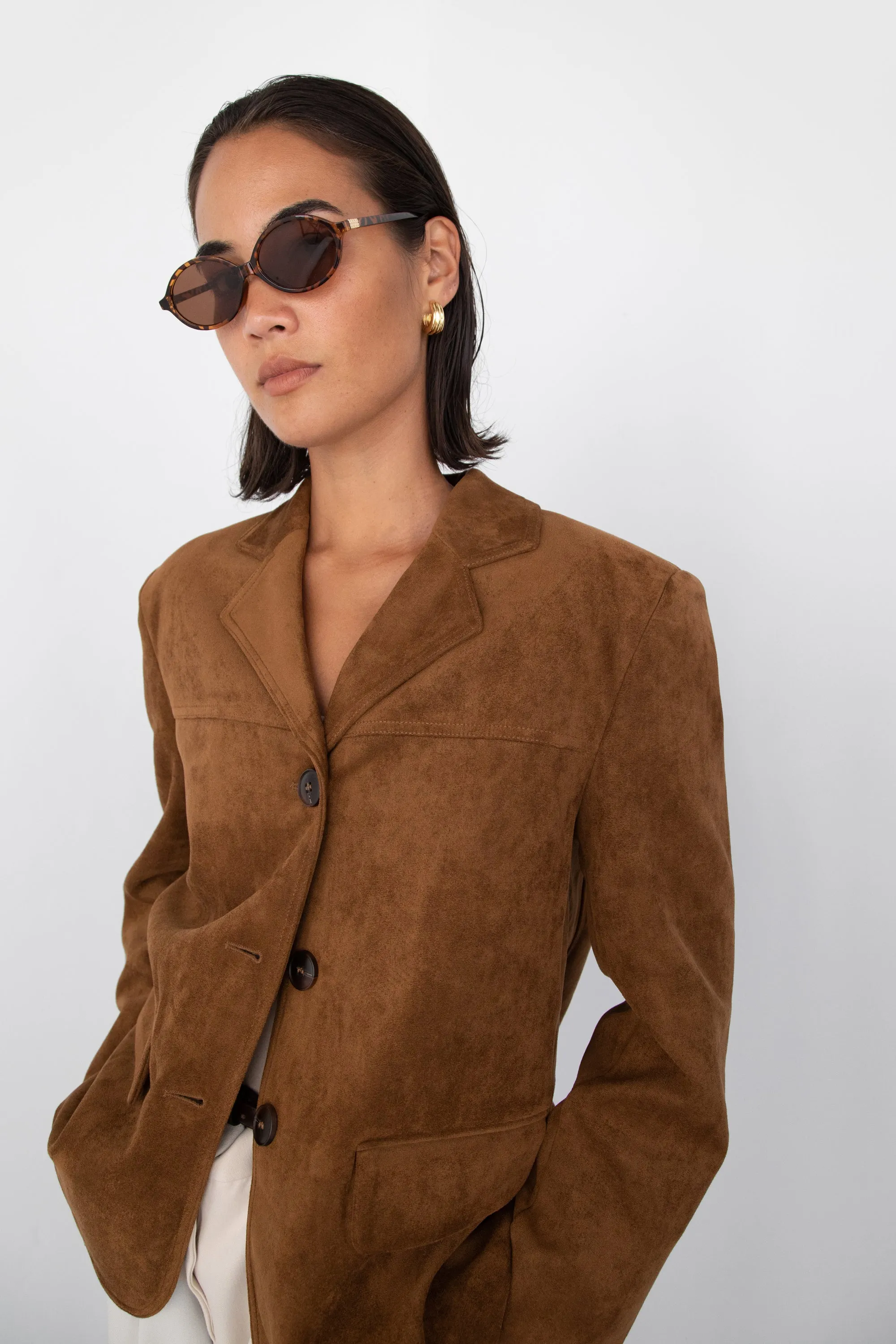 OVERSIZED VEGAN SUEDE BLAZER sold by OAK AND FORT product image thumbnail 2