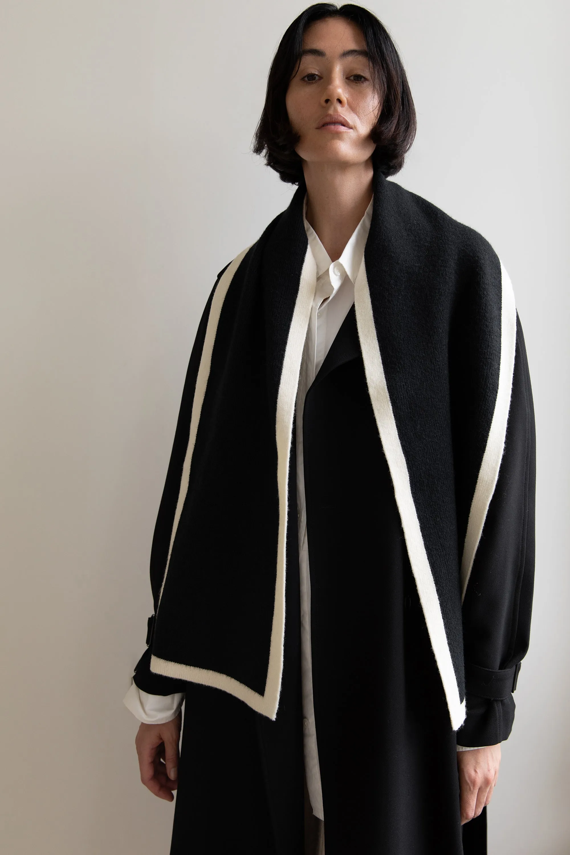 CONTRAST EDGE SCARF sold by OAK AND FORT product image thumbnail 2