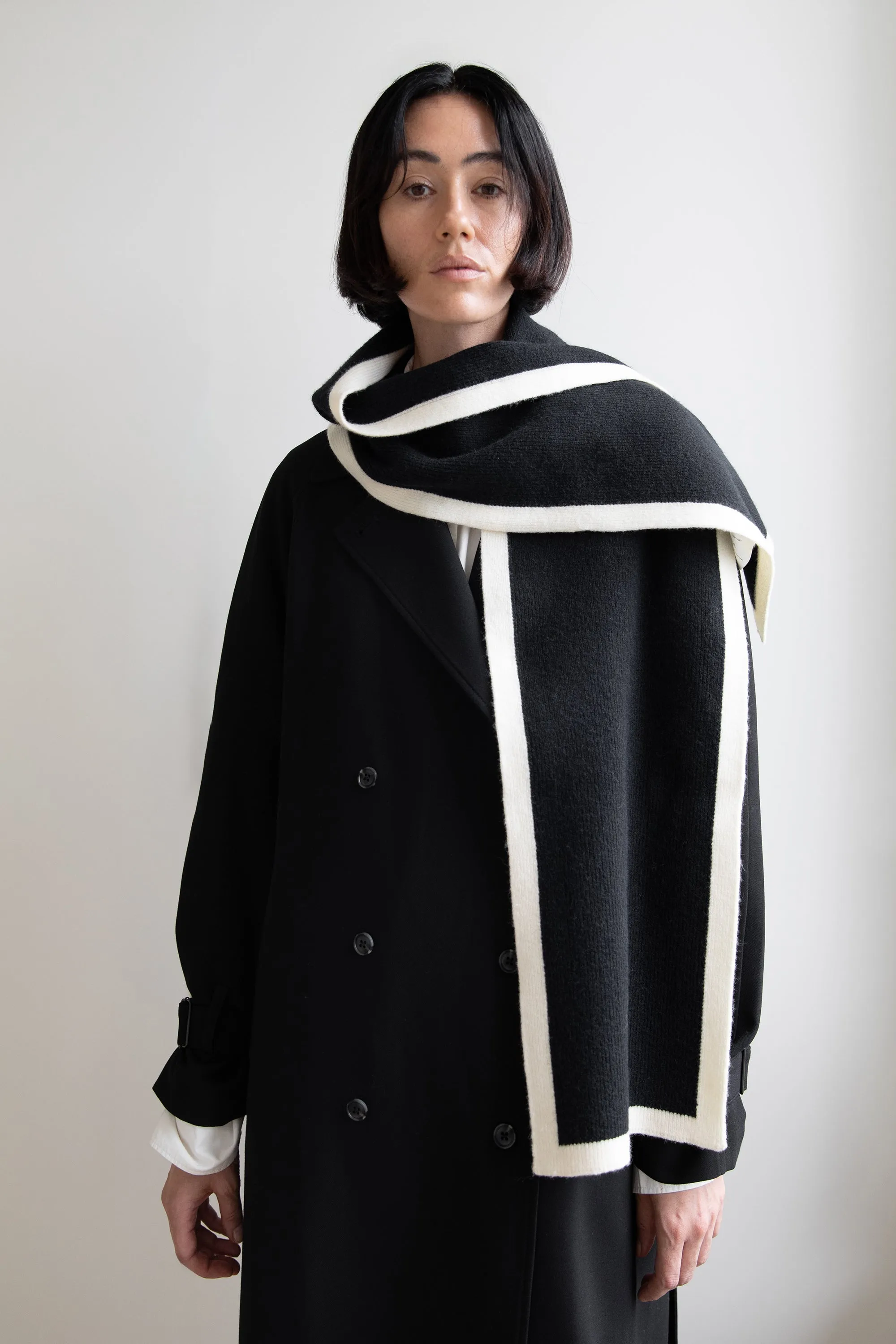 CONTRAST EDGE SCARF sold by OAK AND FORT