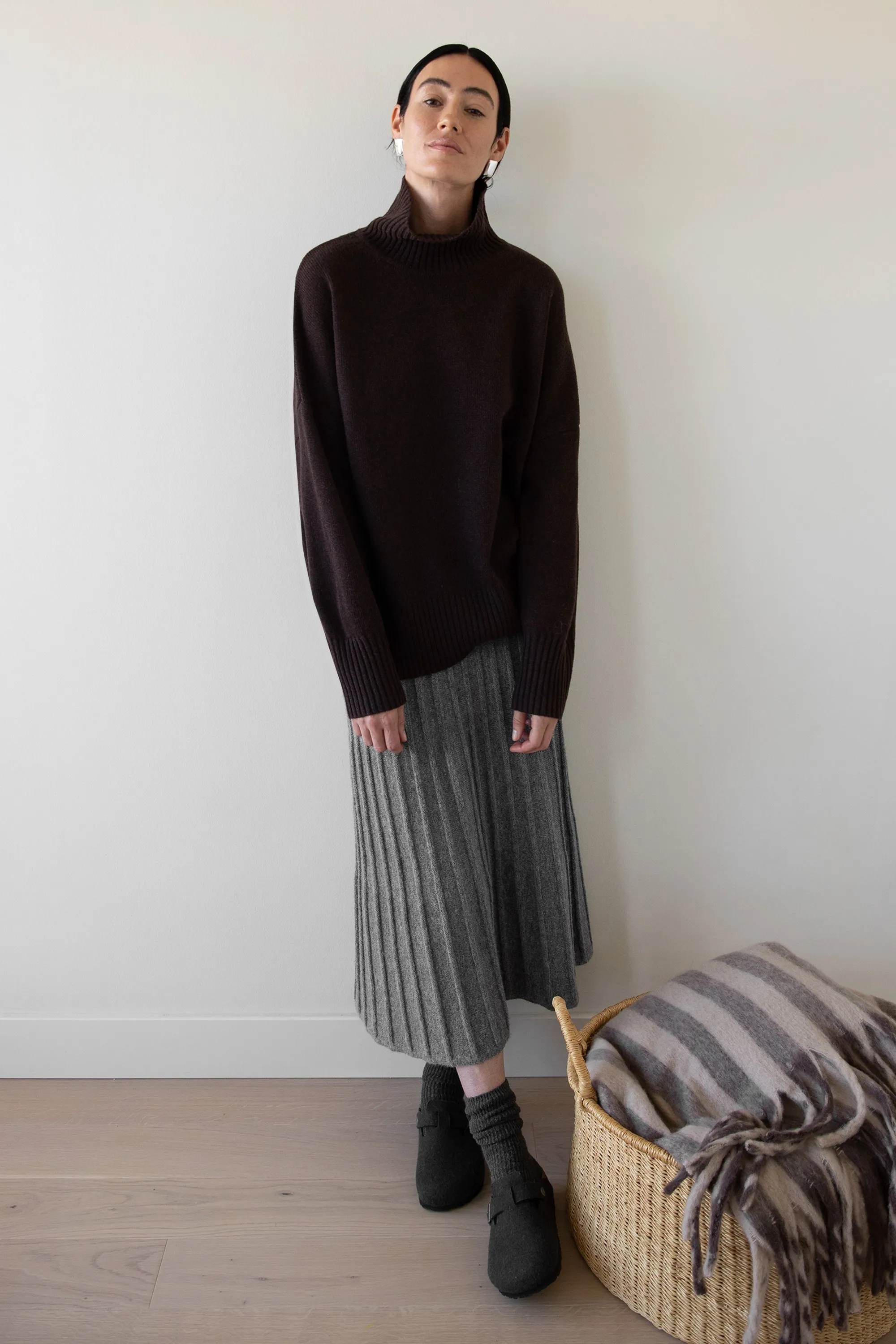 WOOL-BLEND OVERSIZED TURTLENECK SWEATER sold by OAK AND FORT product image thumbnail 5