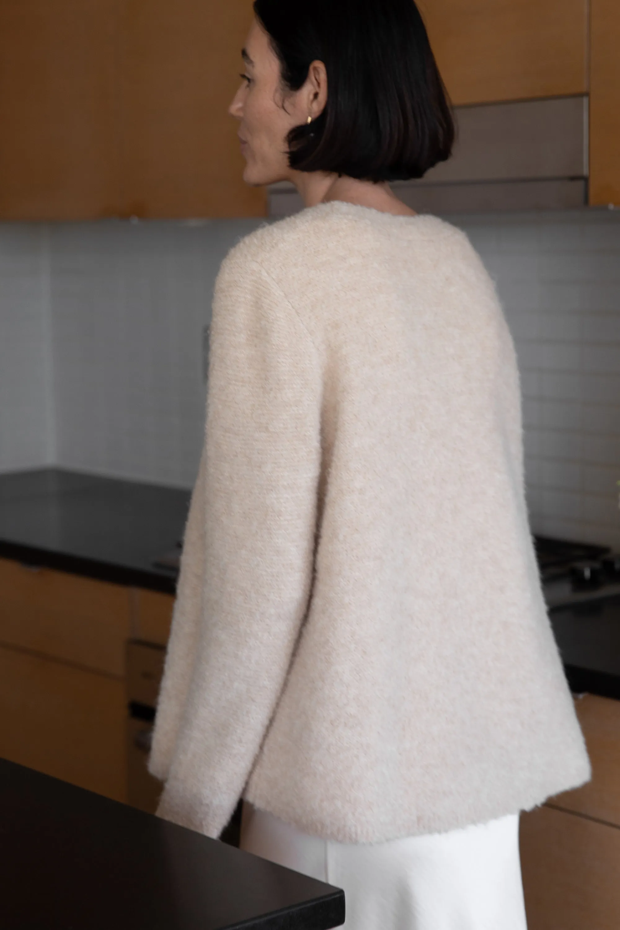 BOUCLE KNIT CREWNECK SWEATER sold by OAK AND FORT product image thumbnail 4