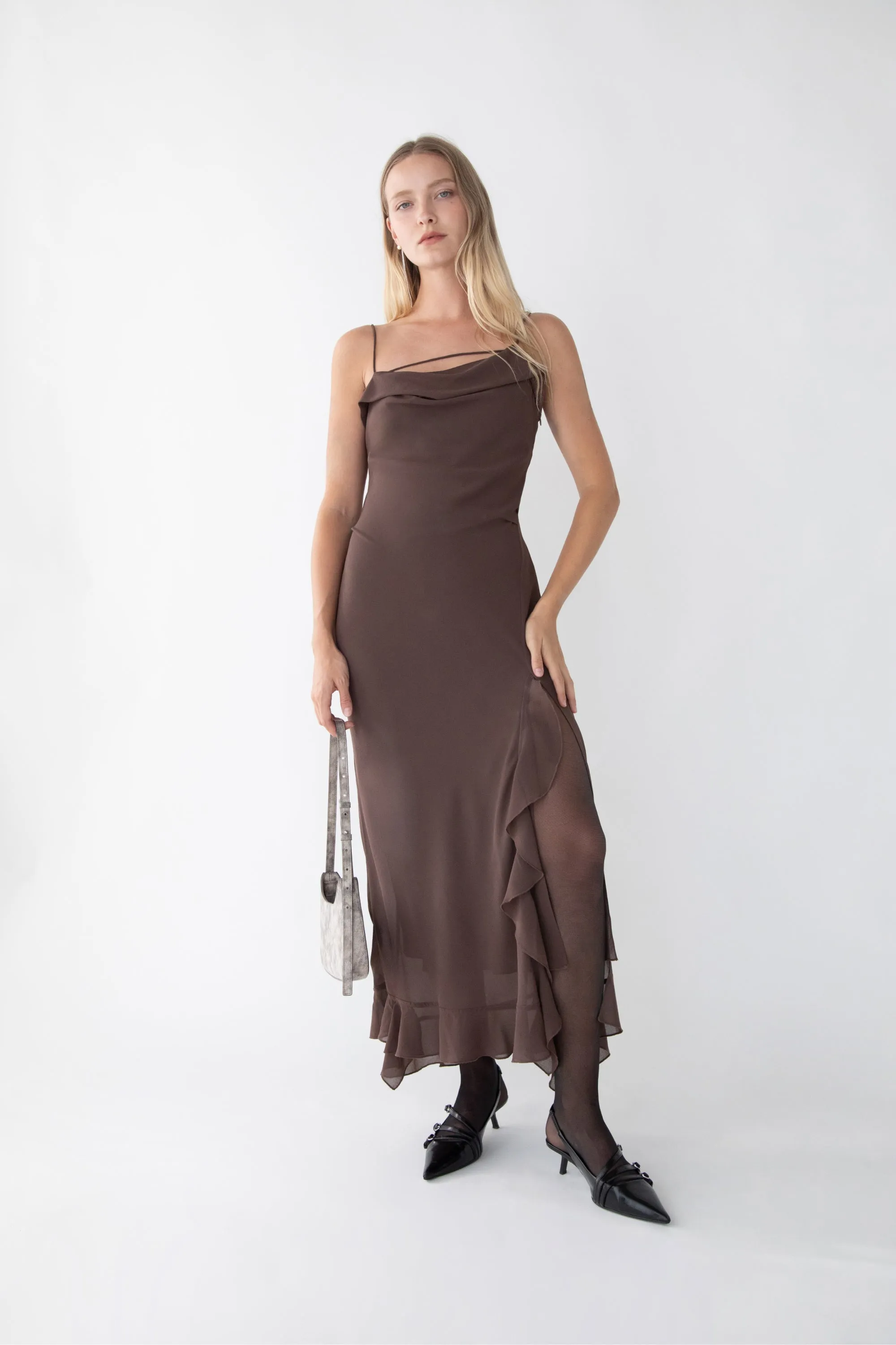 RUFFLED TRIM DRESS sold by OAK AND FORT