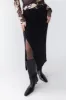 WRAP MAXI SUITING SKIRT sold by OAK AND FORT