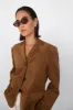 OVERSIZED VEGAN SUEDE BLAZER sold by OAK AND FORT