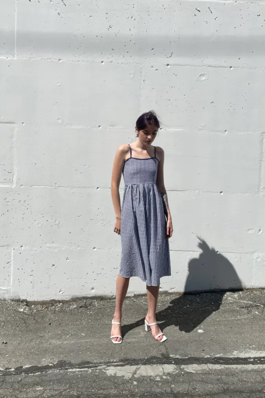 SQUARE NECK GINGHAM DRESS sold by OAK AND FORT