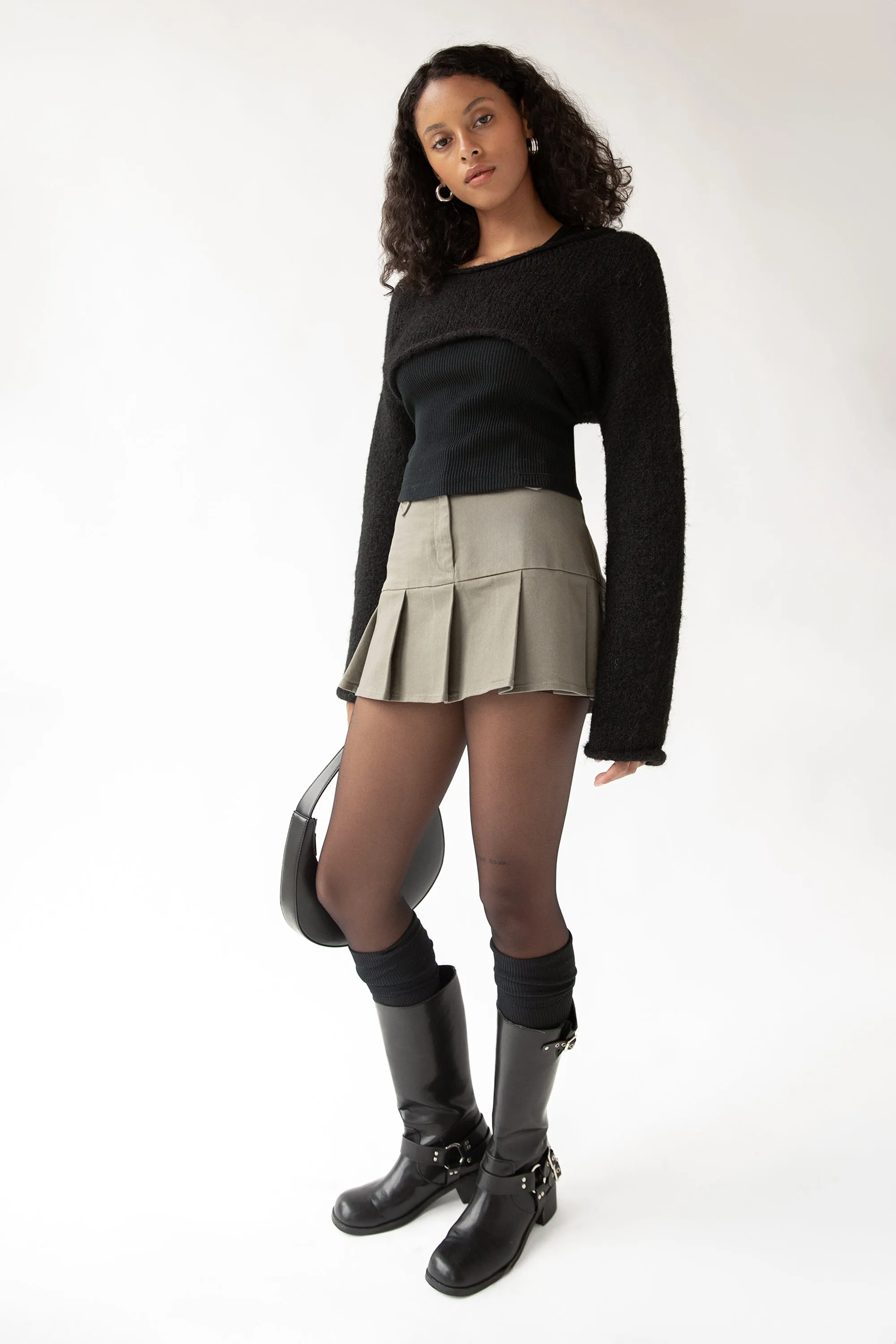 MOHAIR WOOL-BLEND BOLERO sold by OAK AND FORT product image thumbnail 2