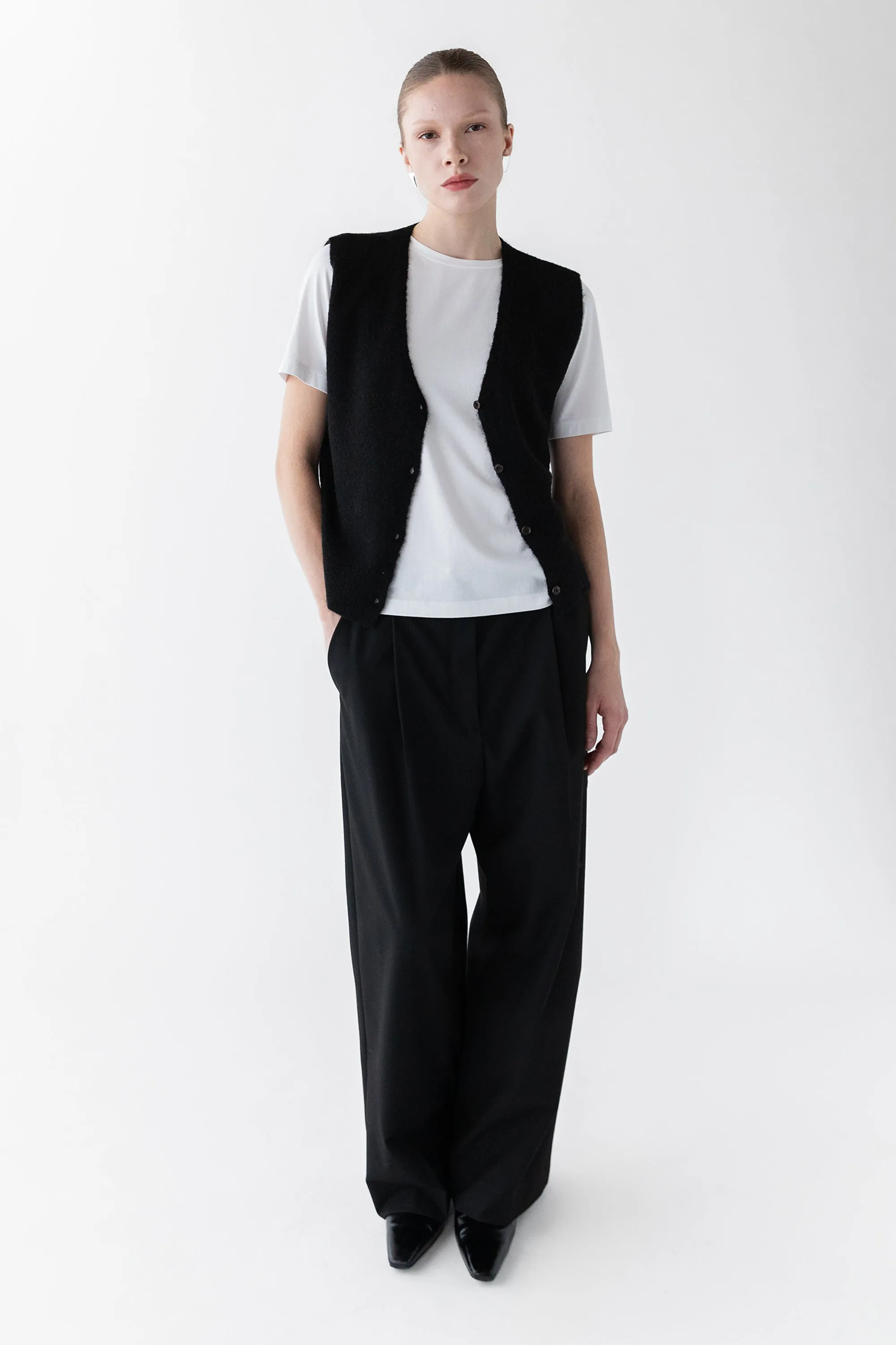 BUTTON FRONT SWEATER VEST sold by OAK AND FORT product image thumbnail 2