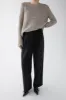 CROSSOVER WAIST WIDE LEG PANT sold by OAK AND FORT