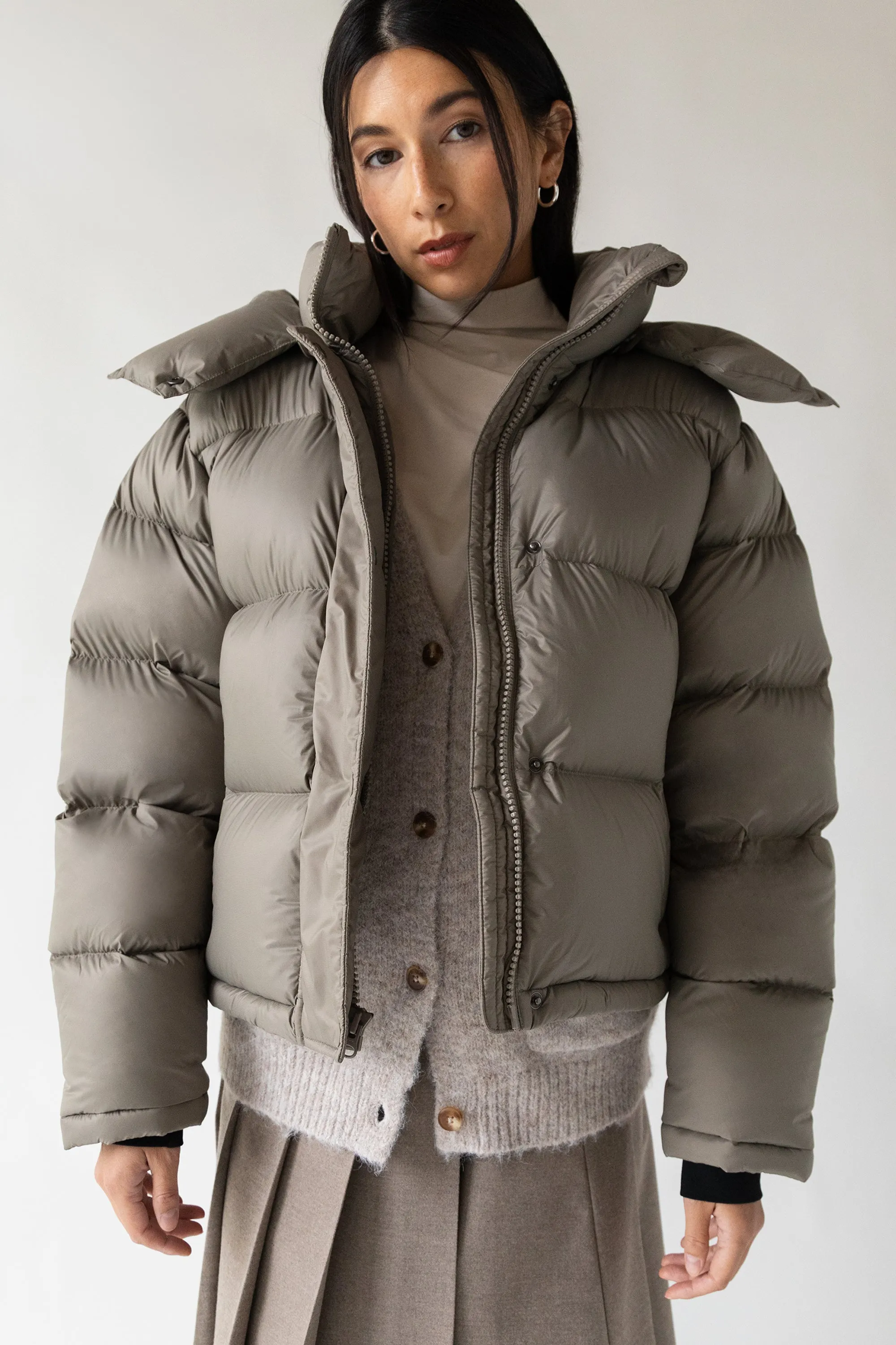 SHORT PUFFER JACKET | PUFFER STUDIO 001 sold by OAK AND FORT product image thumbnail 2