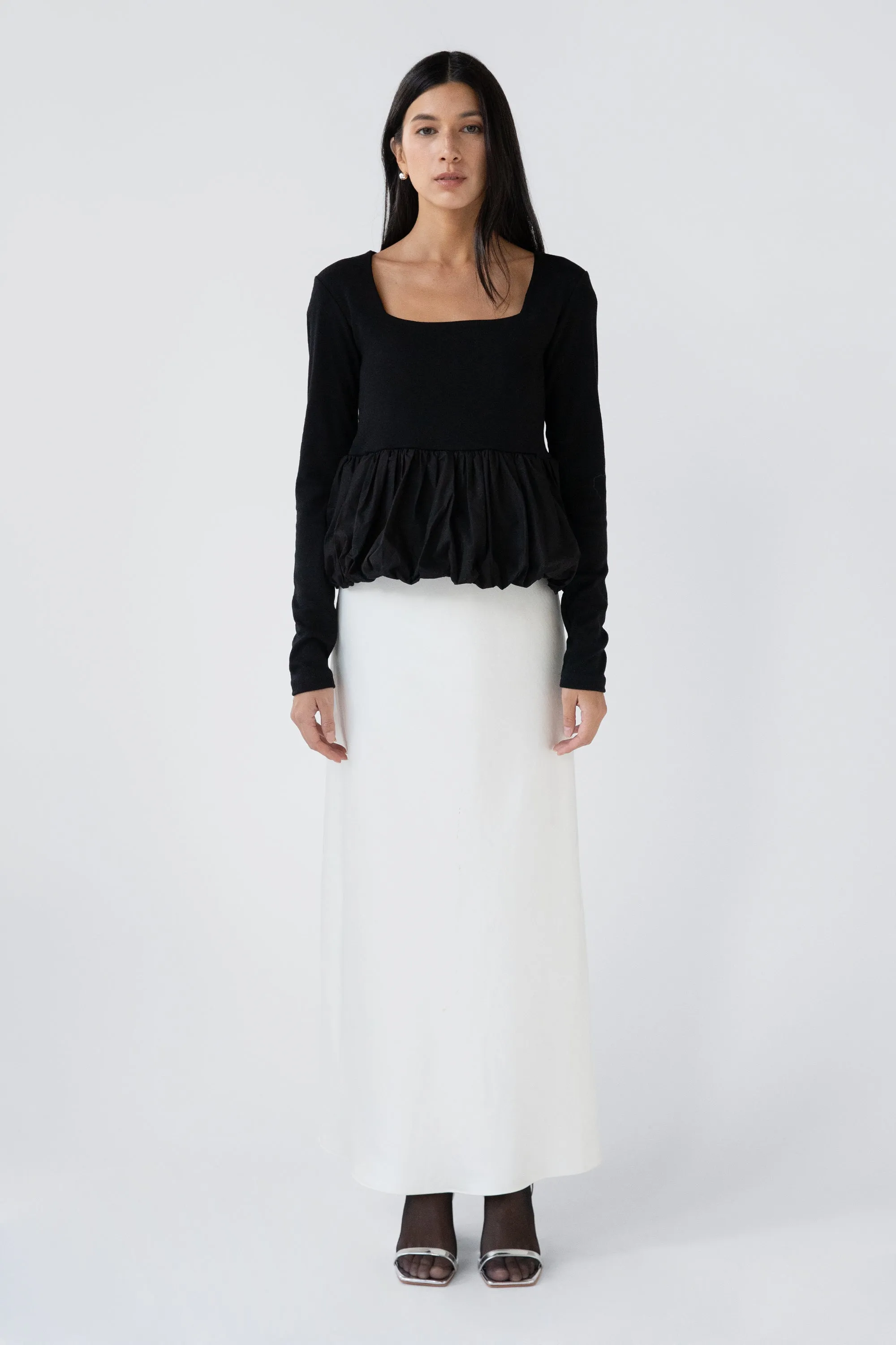 BUBBLE HEM TOP sold by OAK AND FORT product image thumbnail 3