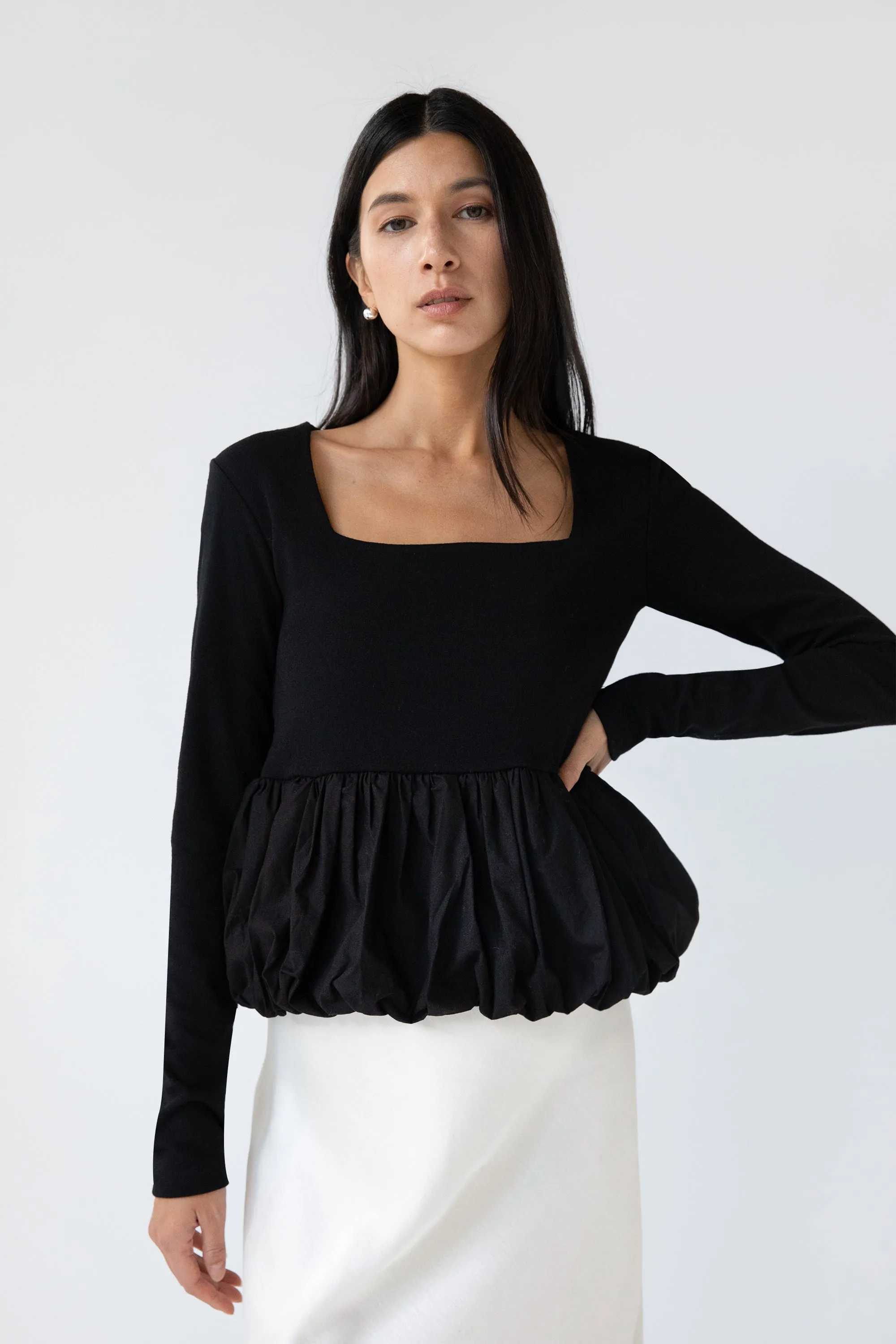 BUBBLE HEM TOP sold by OAK AND FORT