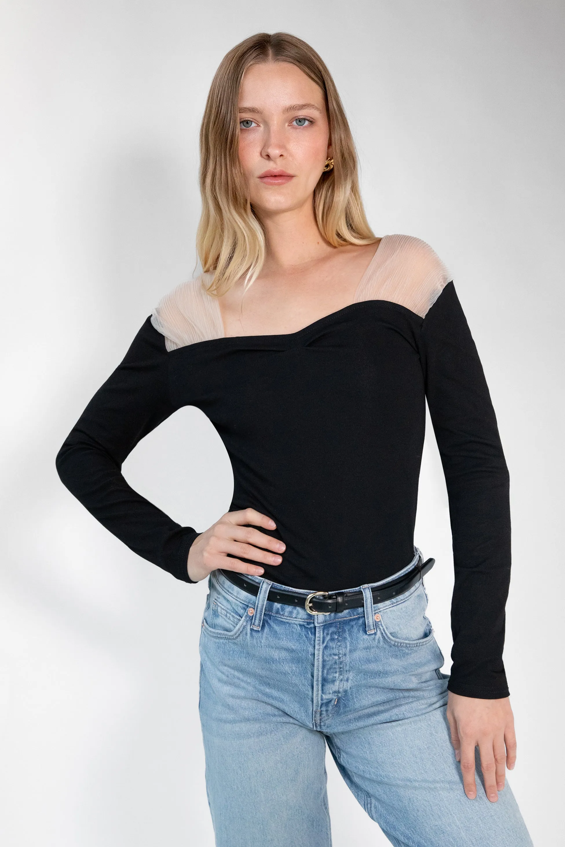 SHEER SHOULDER TOP sold by OAK AND FORT