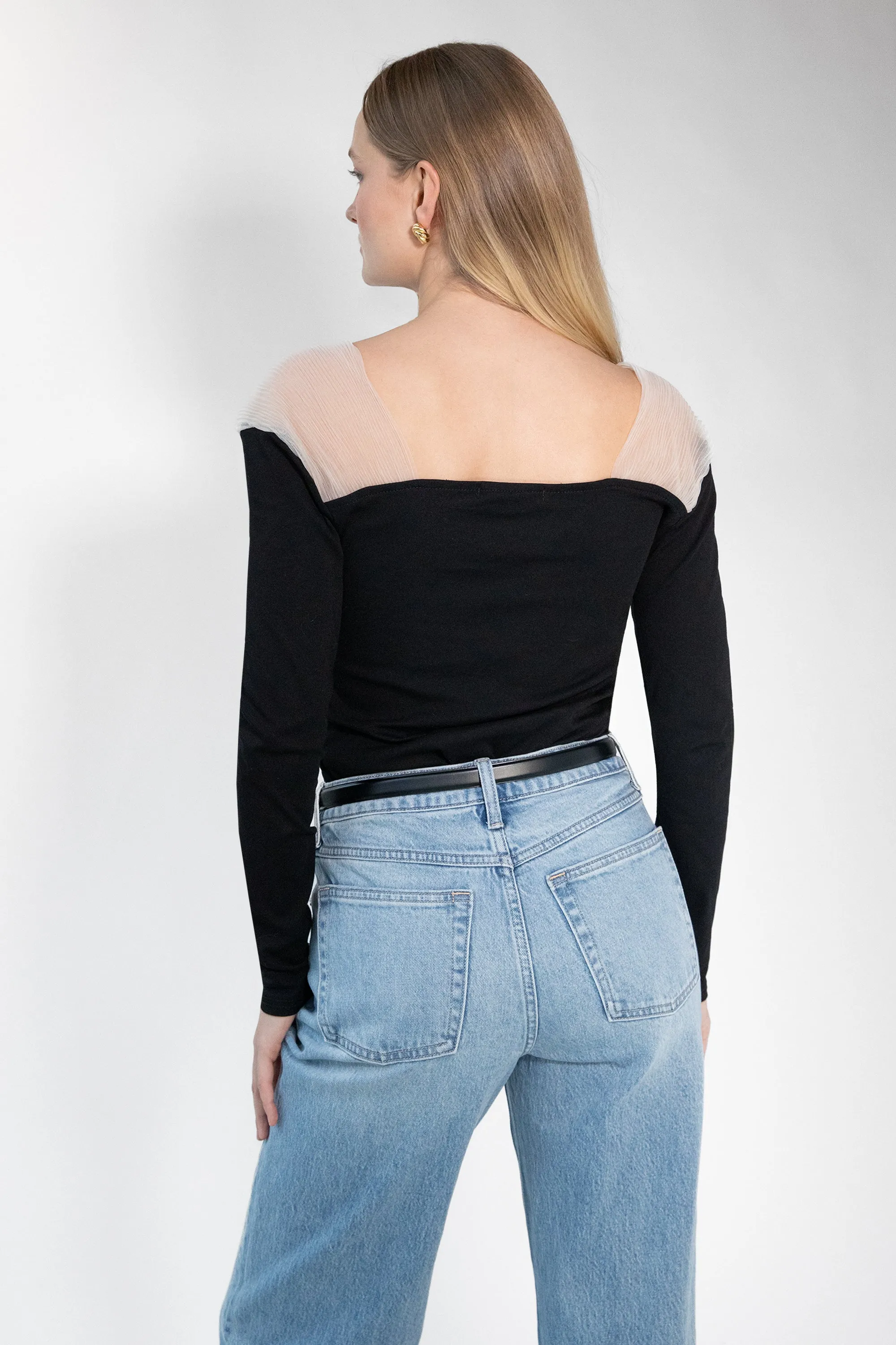 SHEER SHOULDER TOP sold by OAK AND FORT product image thumbnail 3