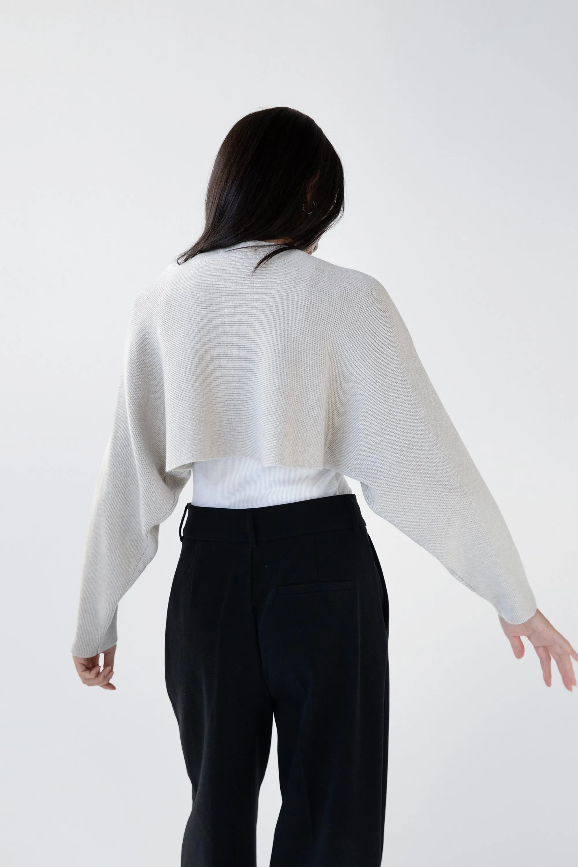 CROPPED SHRUG SWEATER sold by OAK AND FORT product image thumbnail 3