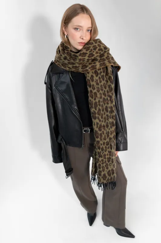 LEOPARD PRINT SCARF sold by OAK AND FORT
