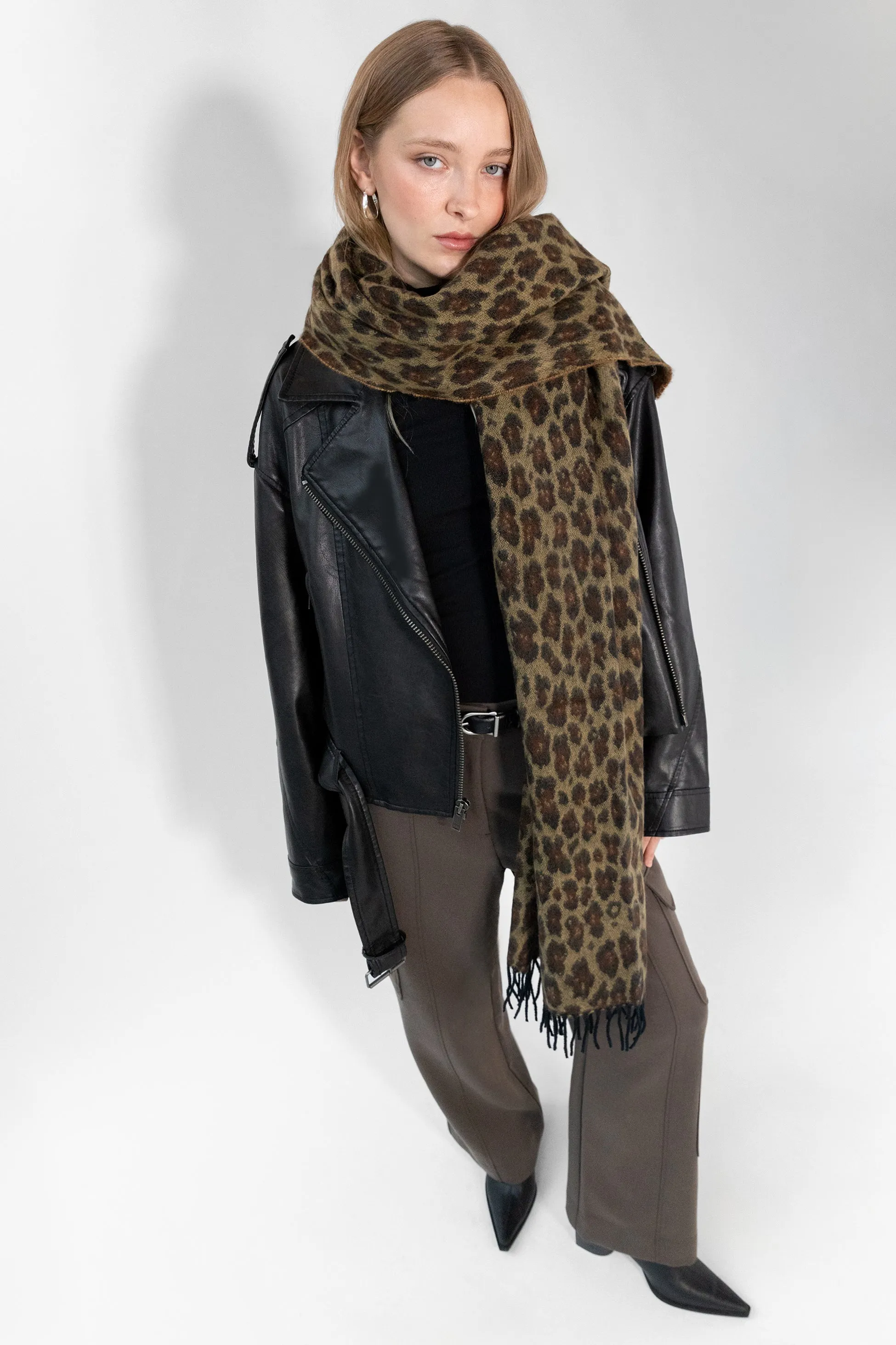 LEOPARD PRINT SCARF sold by OAK AND FORT