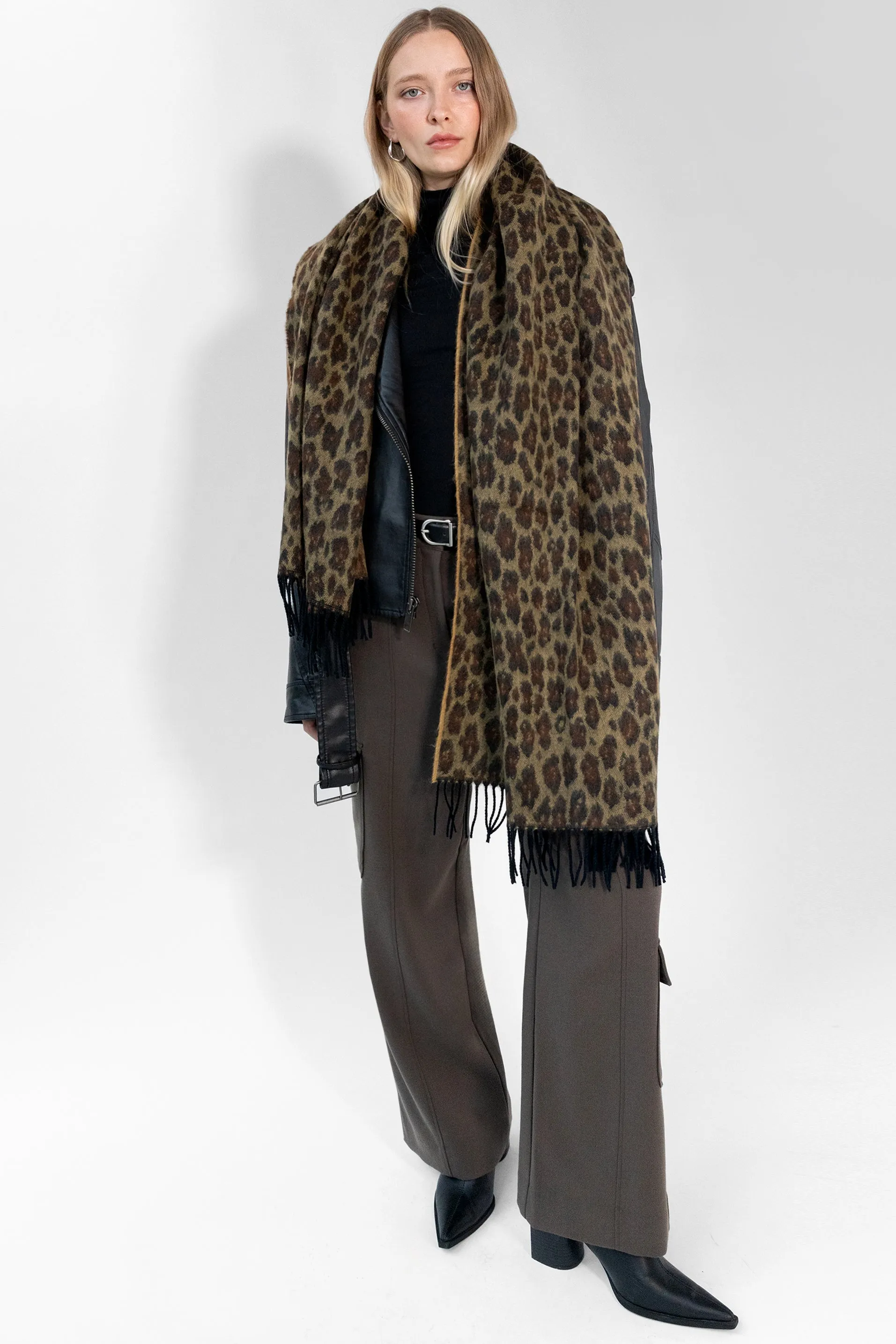 LEOPARD PRINT SCARF sold by OAK AND FORT product image thumbnail 2