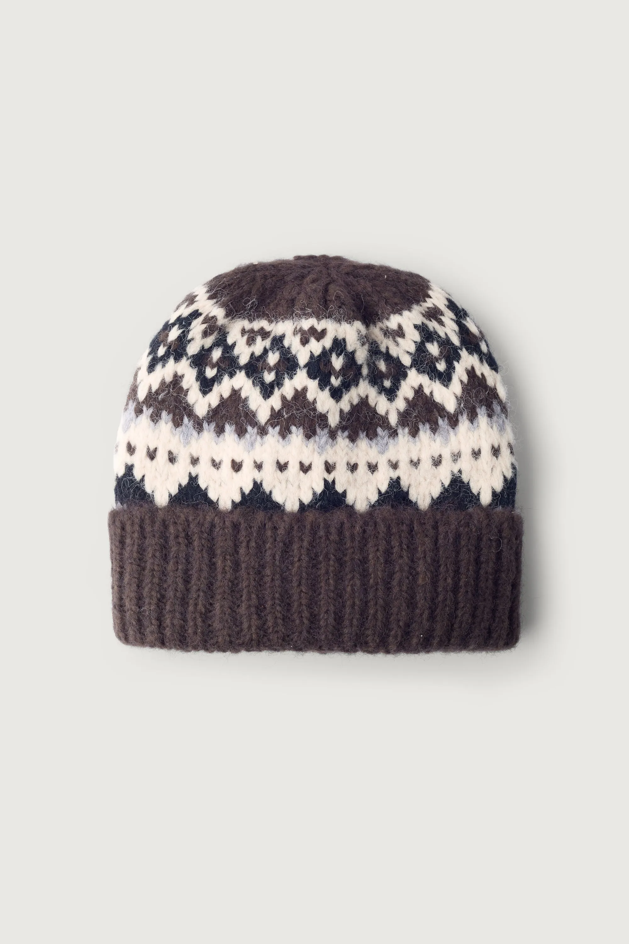 FAIR ISLE PATTERN BEANIE sold by OAK AND FORT