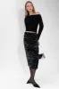 SEQUIN MIDI SKIRT sold by OAK AND FORT