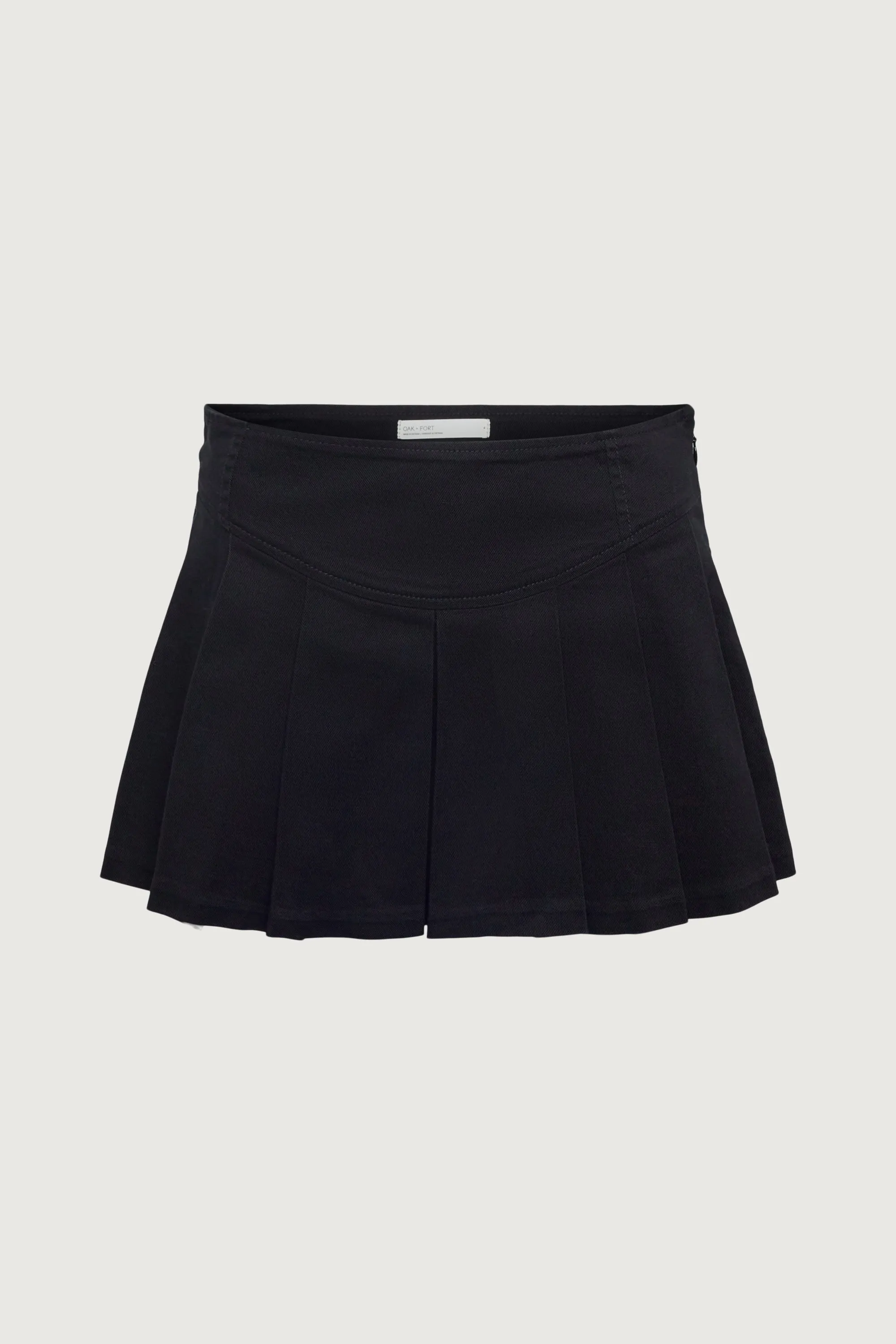 PLEATED TWILL MINI SKORT sold by OAK AND FORT product image thumbnail 4